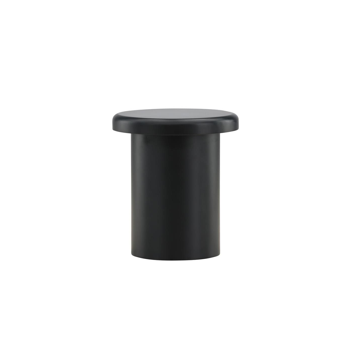 Fjôrd - Bijzettafel Zwart Ø40cm - MDF - Namsos