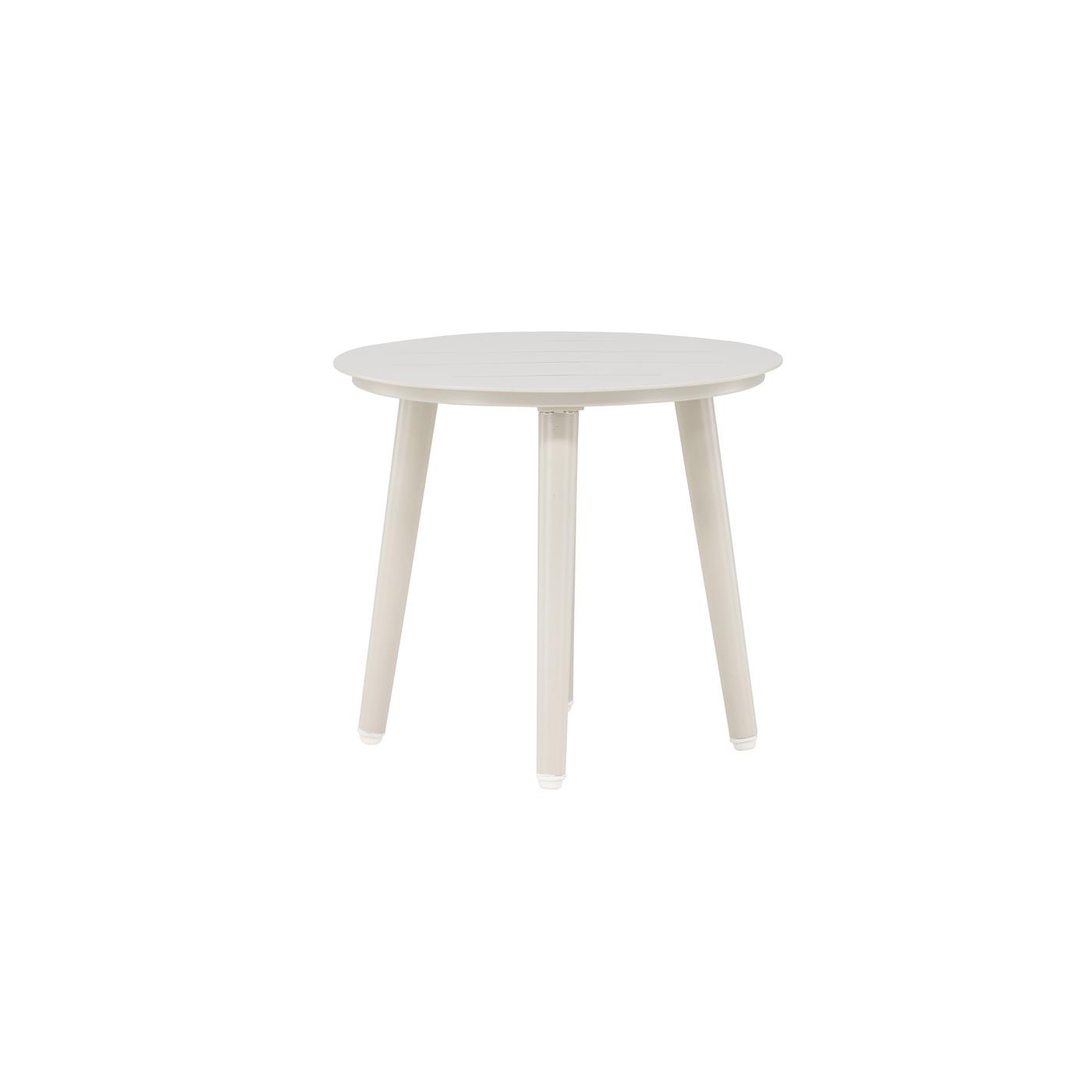 Fjôrd - Bijzettafel Beige Ø40cm -  Aluminium - Lina