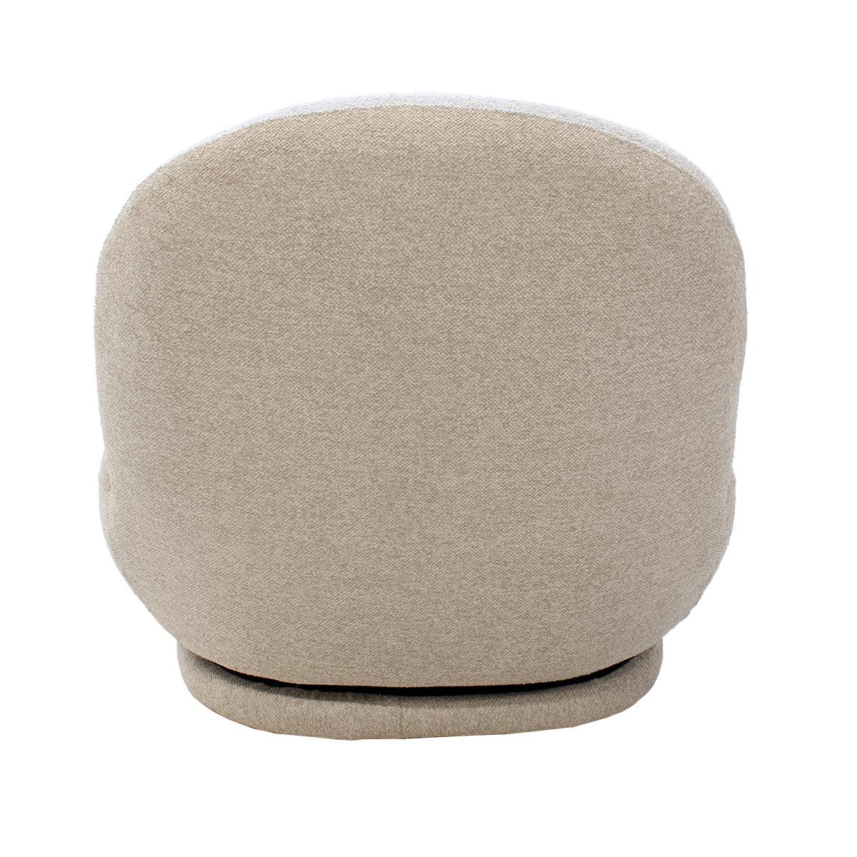 DÉJA Living - Draaifauteuil Beige 85cm - Stof - Boone