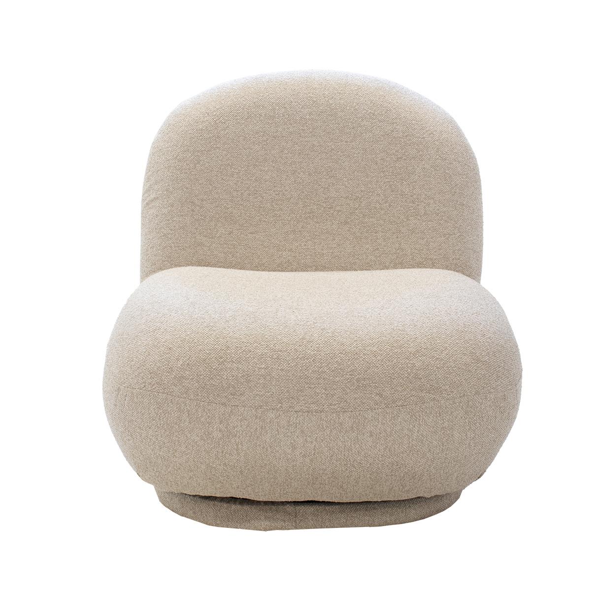 DÉJA Living - Draaifauteuil Beige 85cm - Stof - Boone