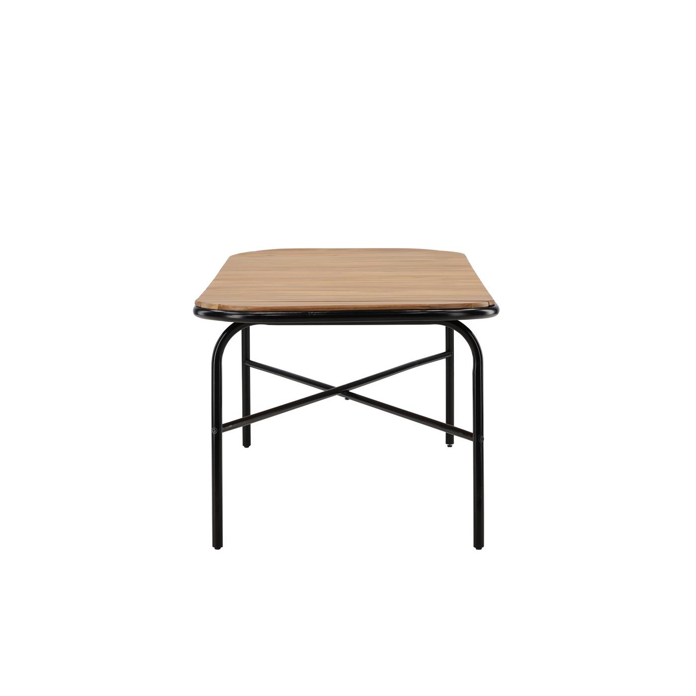 Fjôrd - Tuintafel Zwart 200cm - Acaciahout - Holmbeck