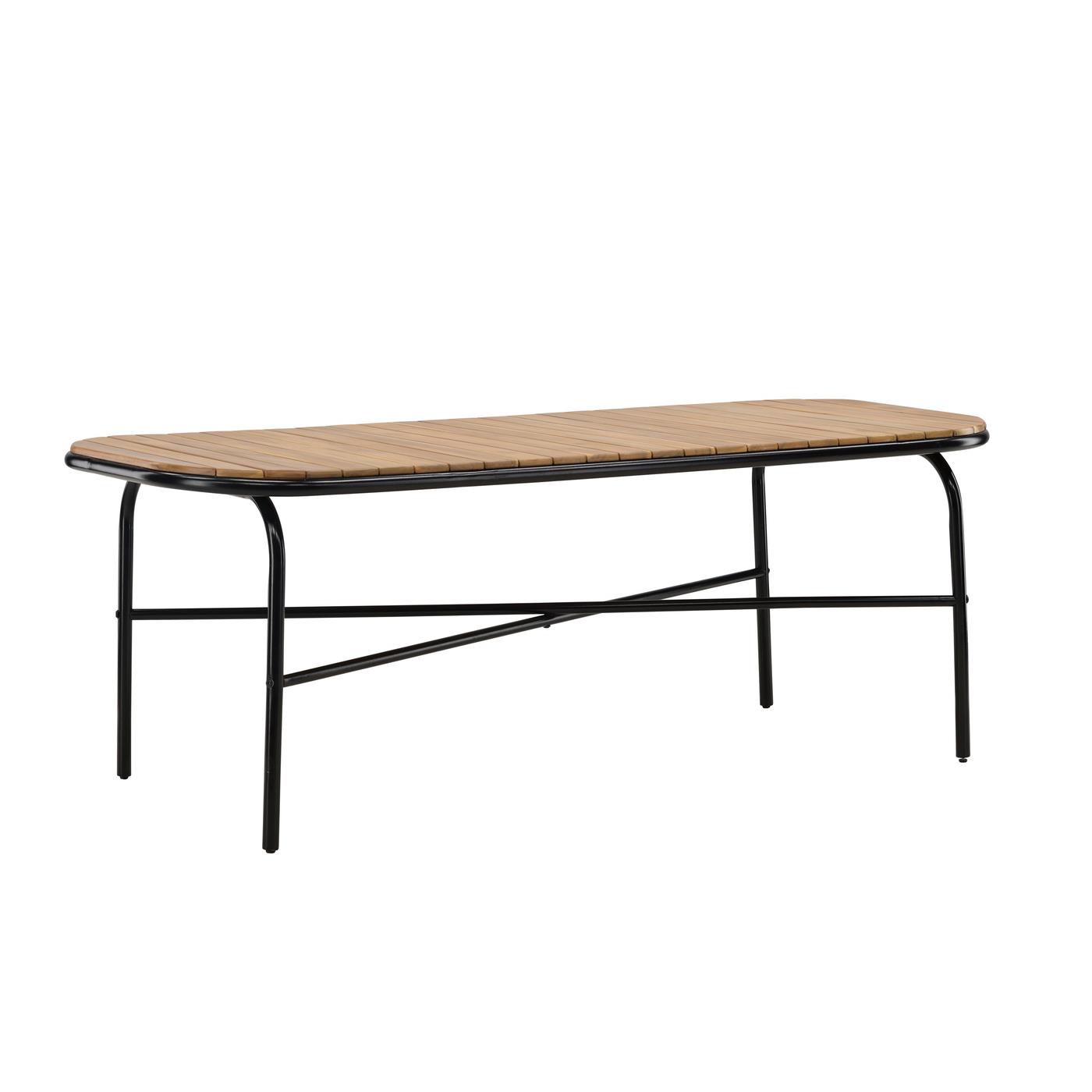 Fjôrd - Tuintafel Zwart 200cm - Acaciahout - Holmbeck