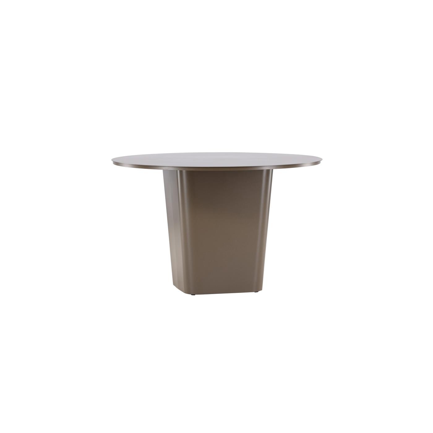 Fjôrd - Tuintafel Bruin Ø120cm - Aluminium - Santa