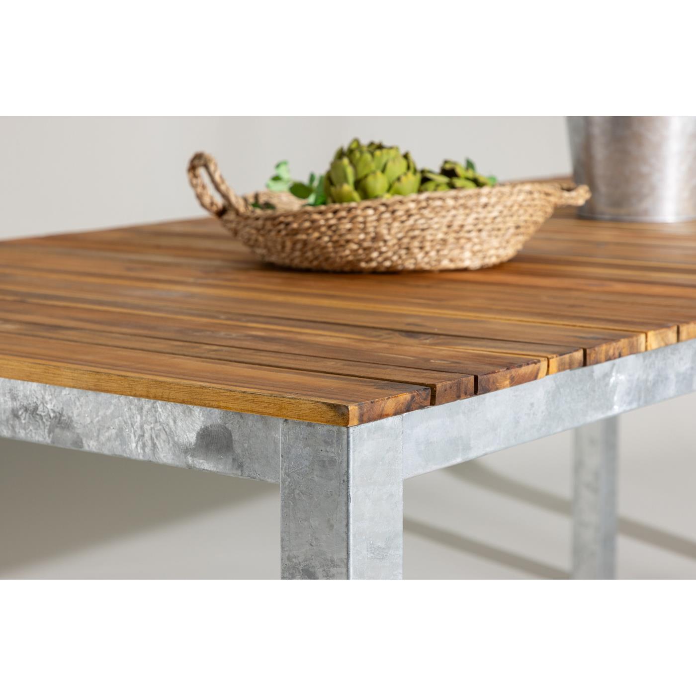Fjôrd - Tuintafel Zilver 200cm - Acaciahout - Zenia