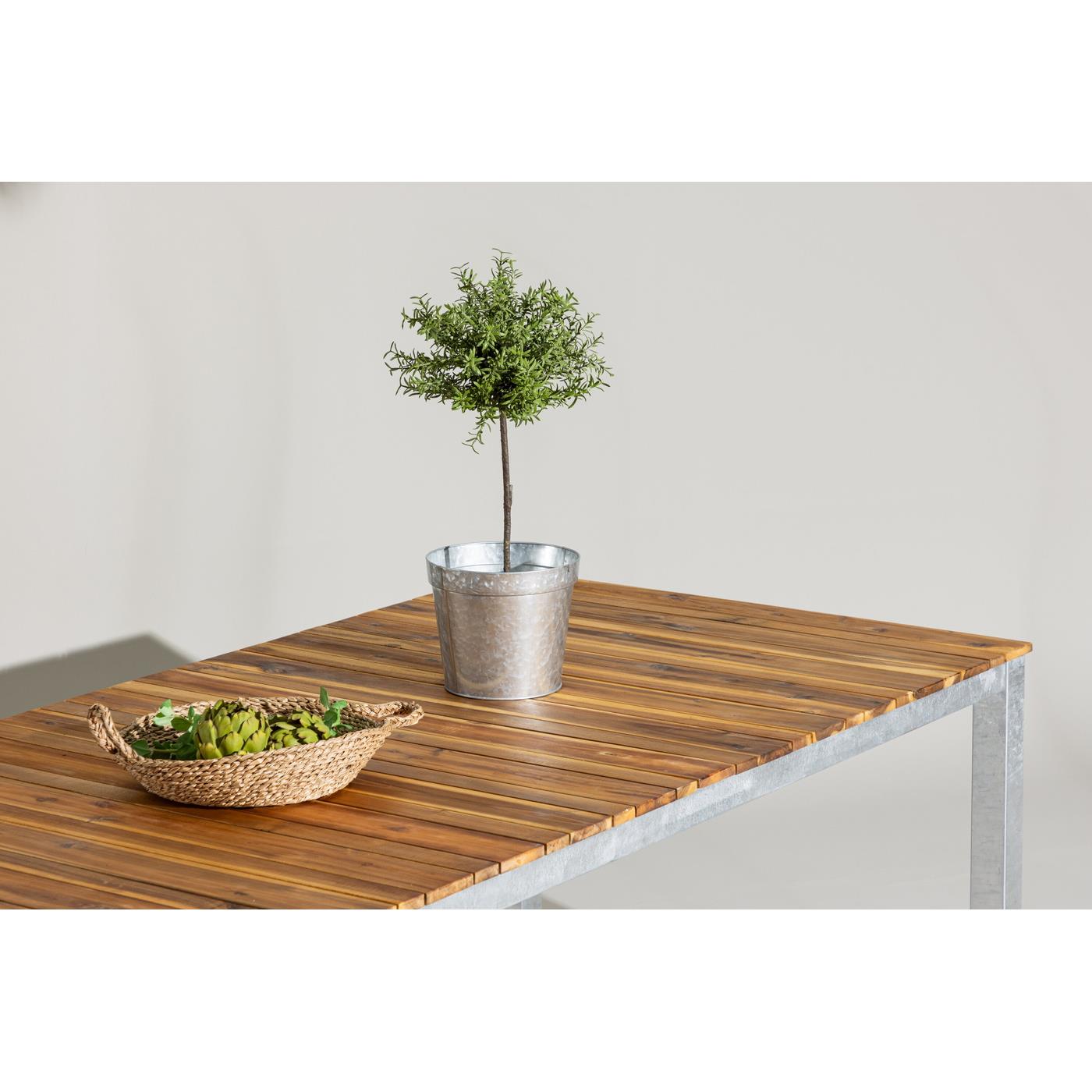 Fjôrd - Tuintafel Zilver 200cm - Acaciahout - Zenia