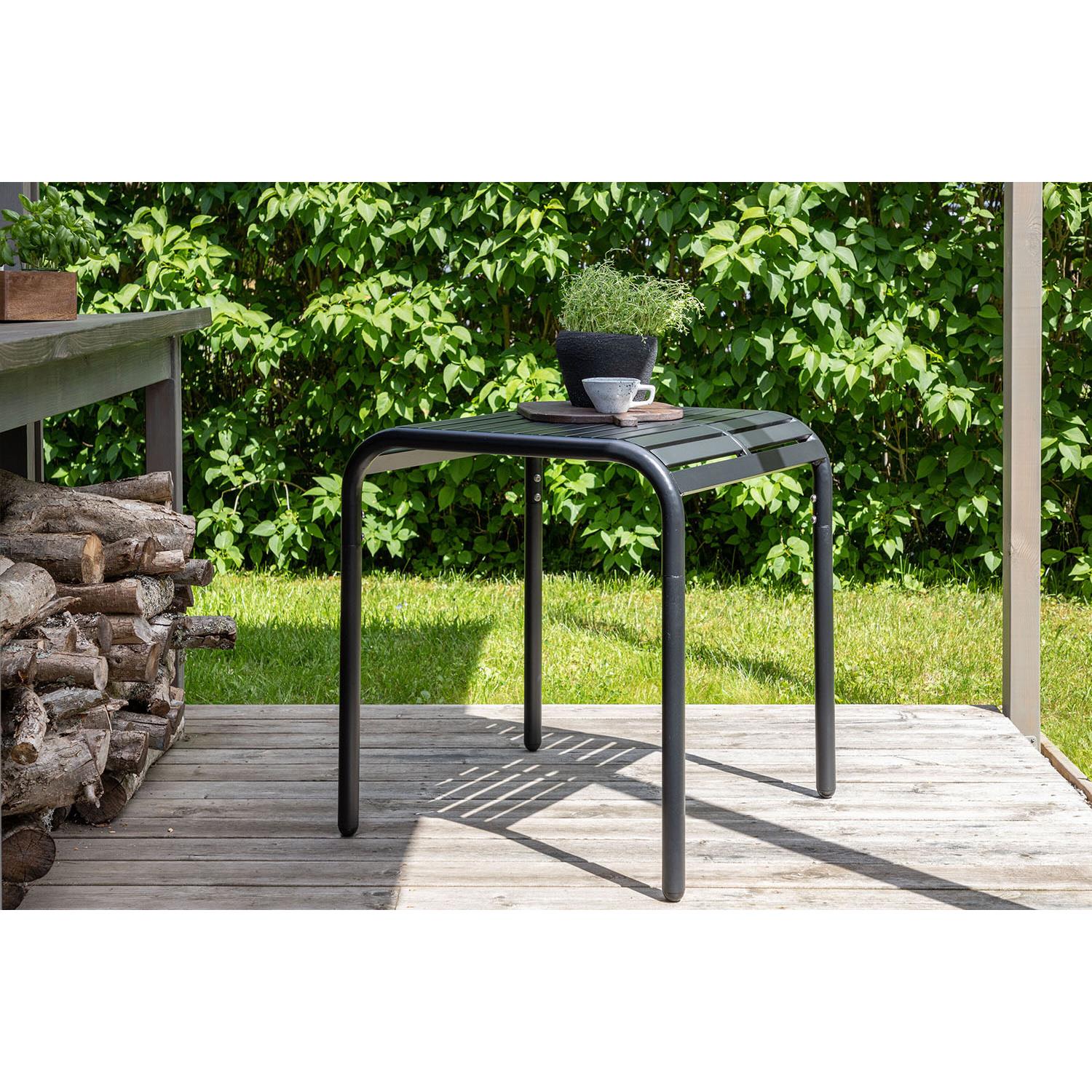 Rebellenclub Birch Tuintafel - 70 x 70cm - Zwart