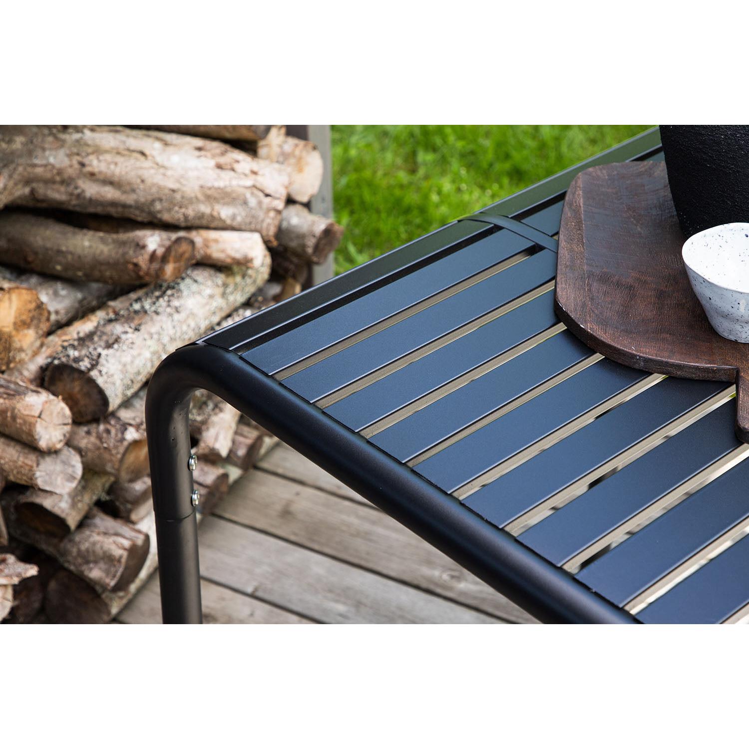 Rebellenclub Birch Tuintafel - 70 x 70cm - Zwart