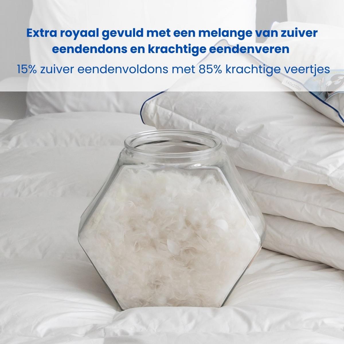 Fabiola - Zwaar Dons 4-Seizoenen Dekbed - 200x200cm
