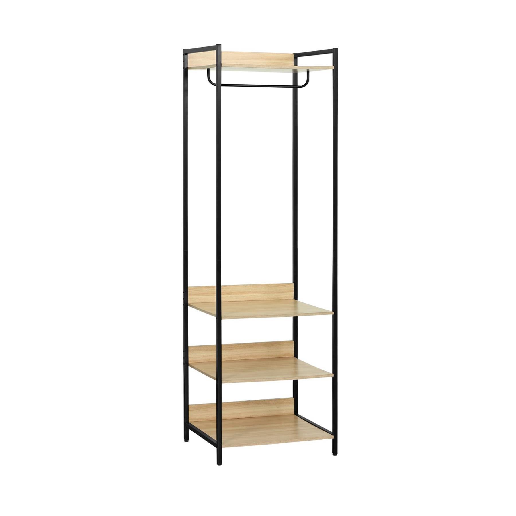 sweeek - Kledingkast met 1 hangdeel en 3 legplanken