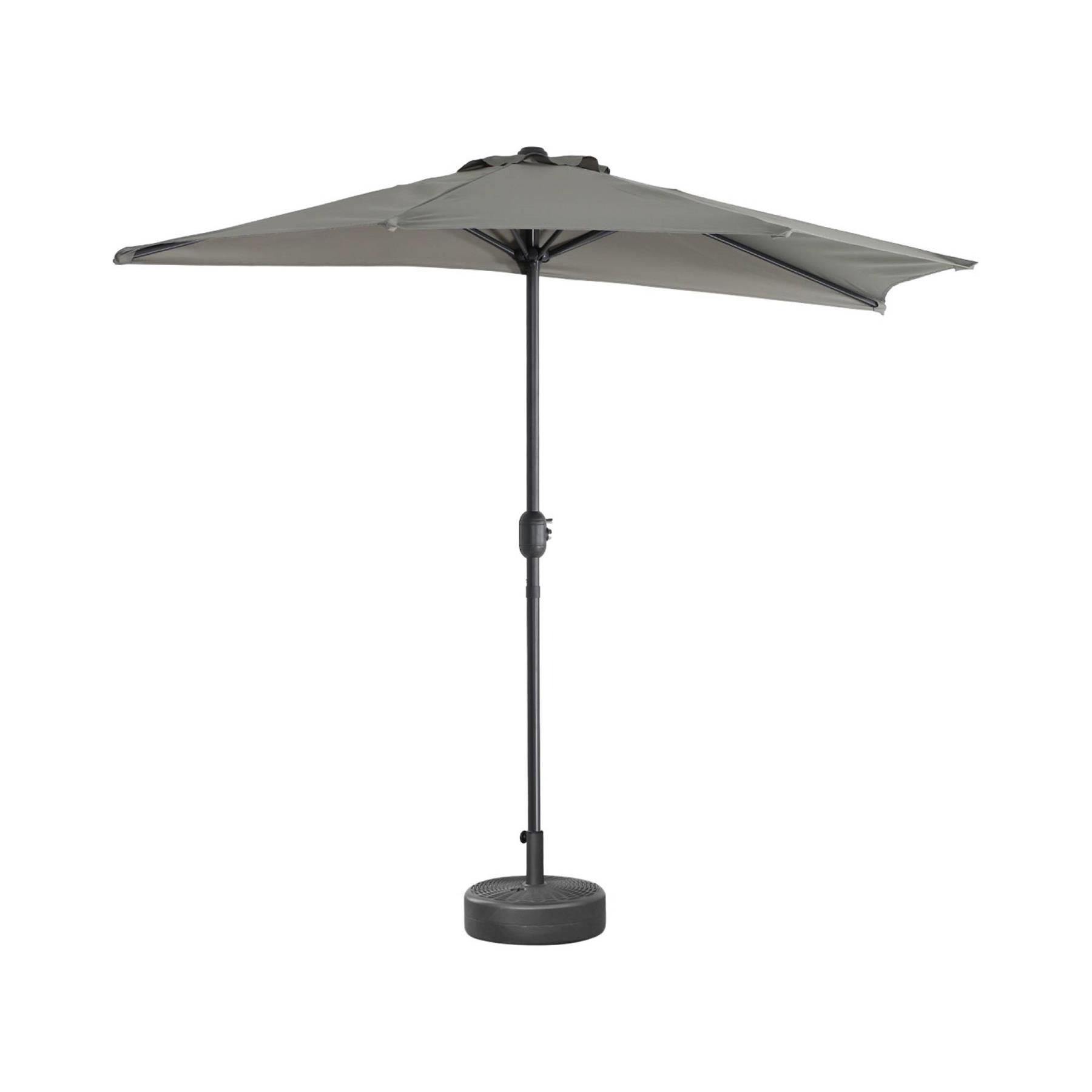 sweeek - Halve parasol voor balkon 2,5m met centrale mast