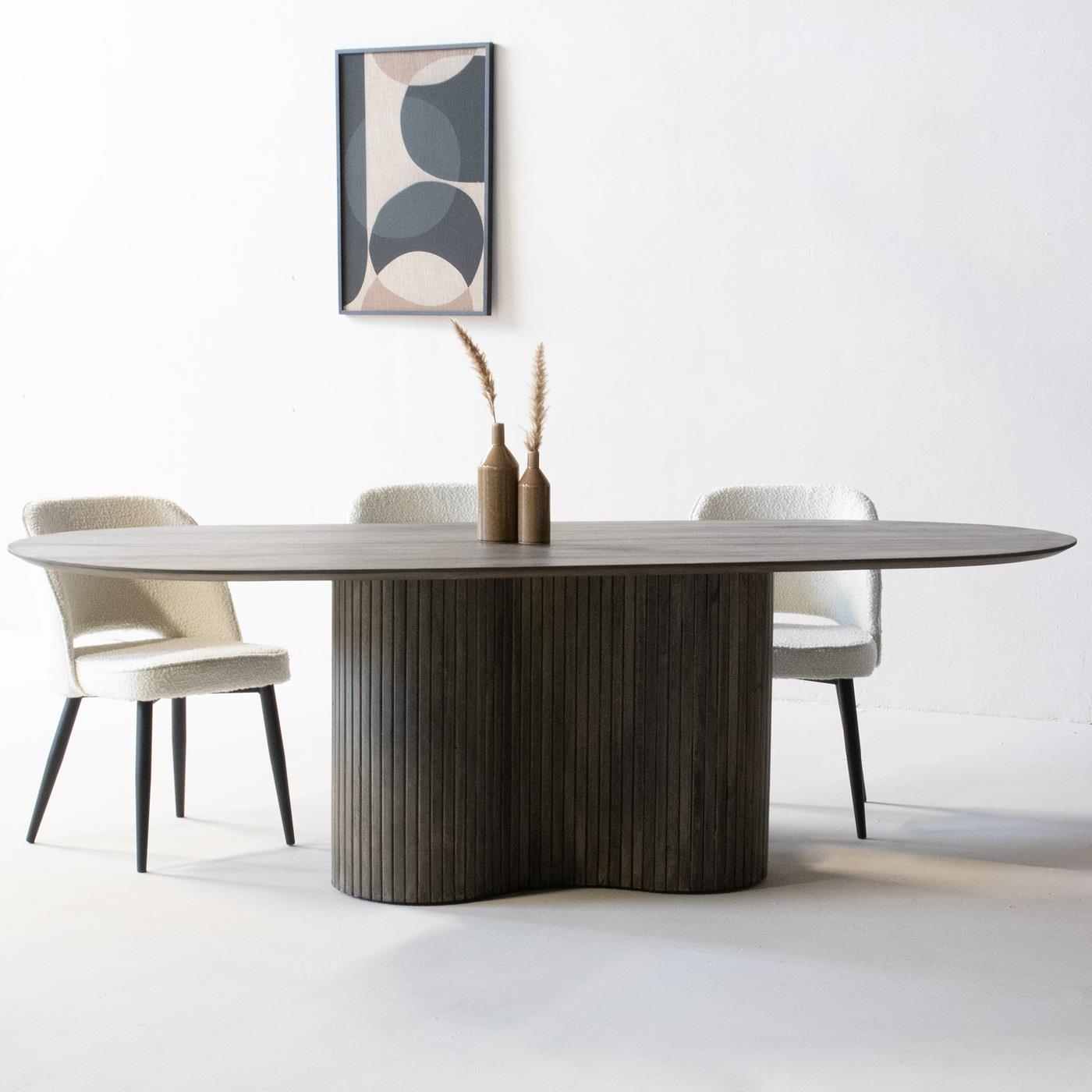 Giga Meubel - Eettafel Mangohout Ovaal - 300x100x77cm - Ava