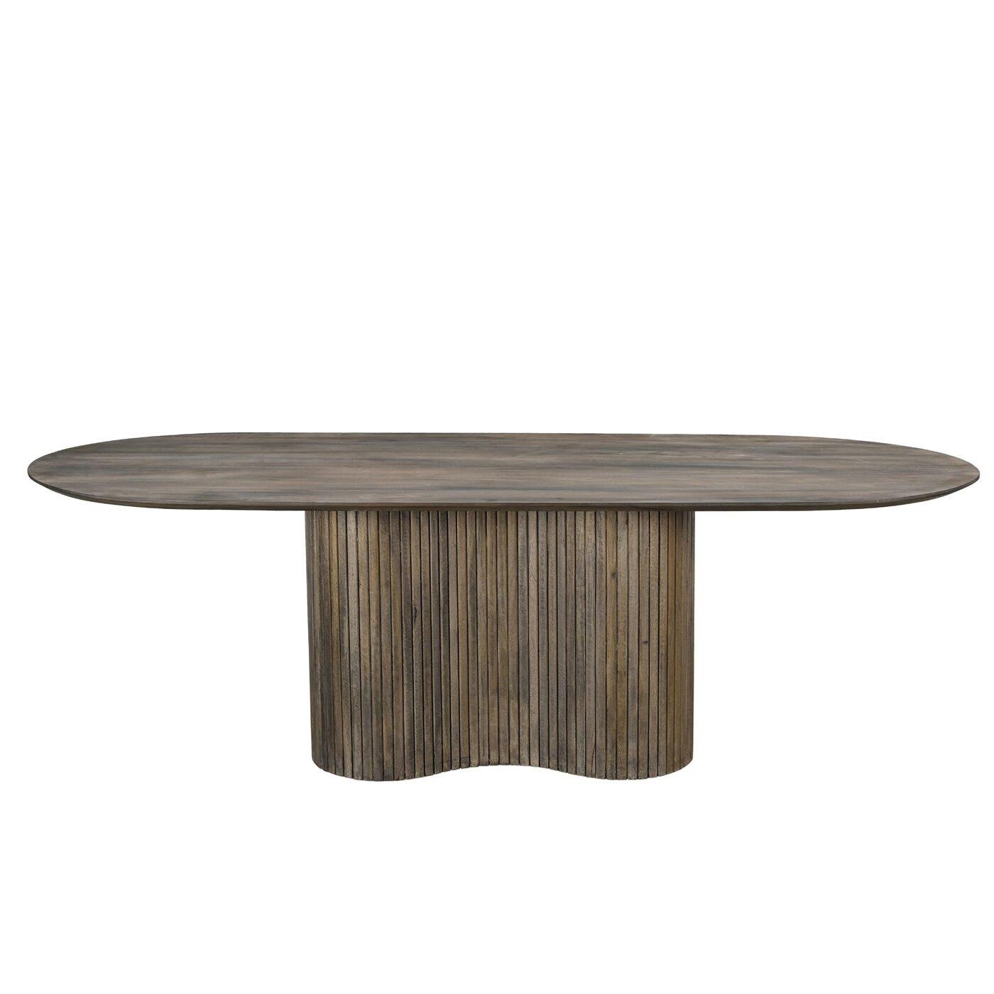 Giga Meubel - Eettafel Mangohout Ovaal - 300x100x77cm - Ava