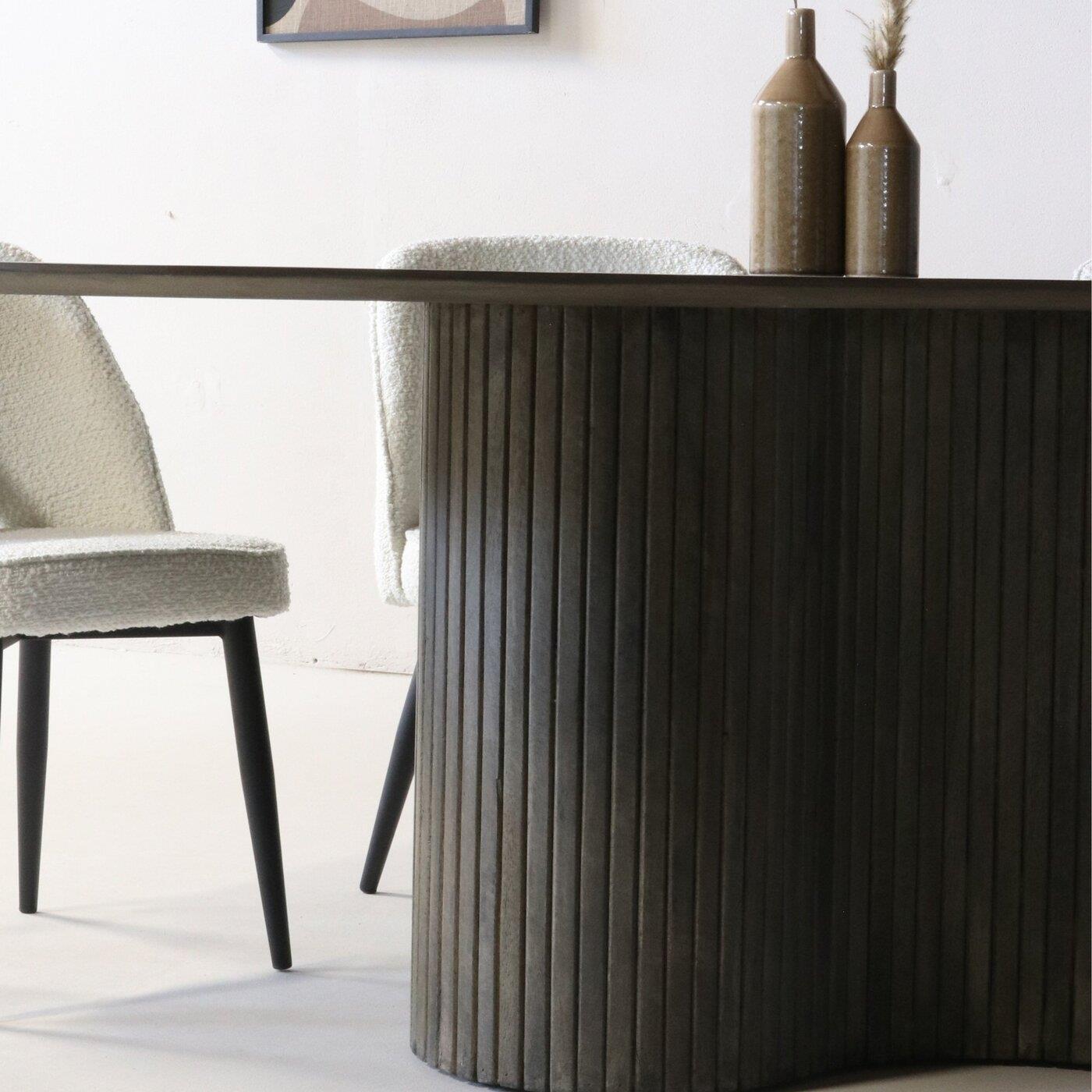 Giga Meubel - Eettafel Mangohout Ovaal - 300x100x77cm - Ava