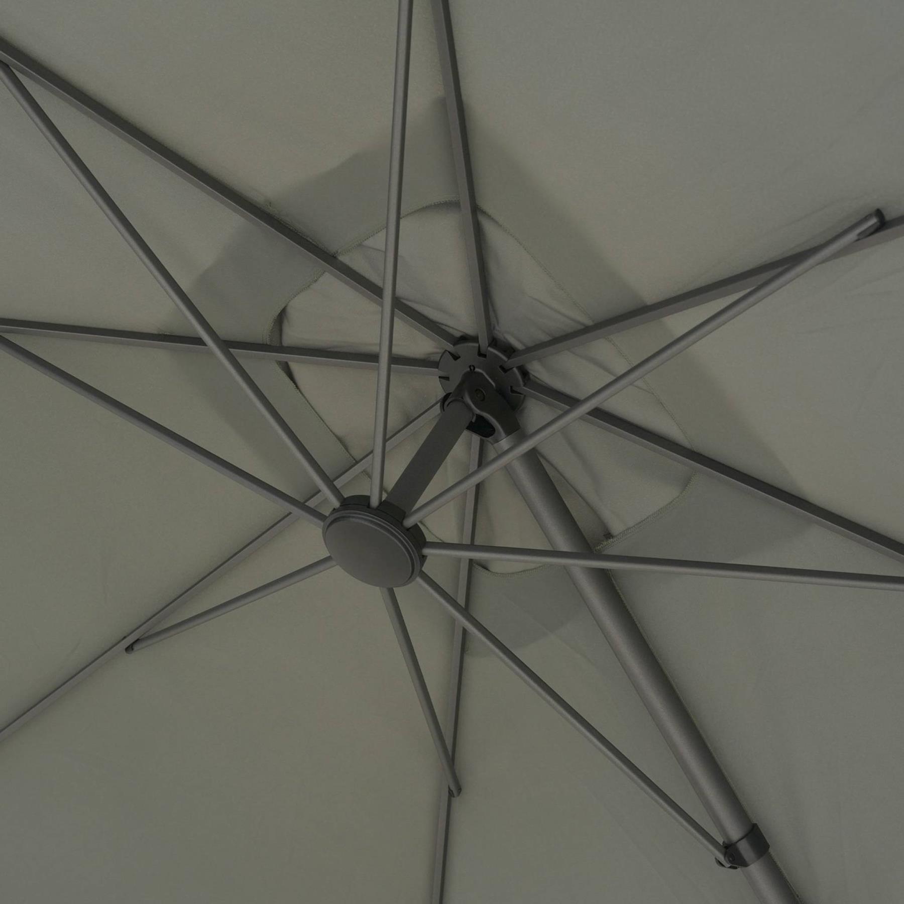 sweeek - Rechthoekige parasol met een afmeting van 3x4m