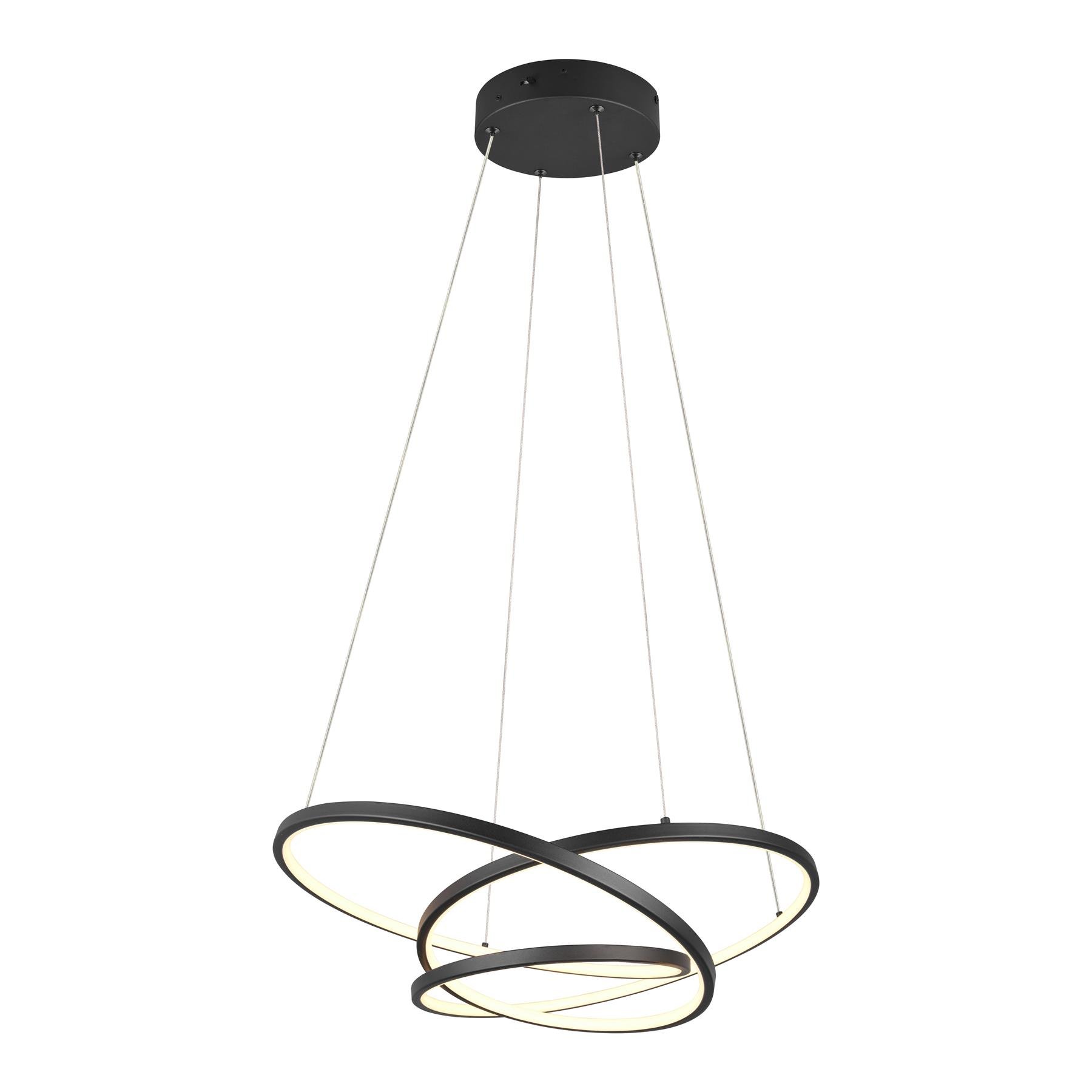 Trio Darvin Hanglamp B 64 x D 49 cm - Zwart Mat 