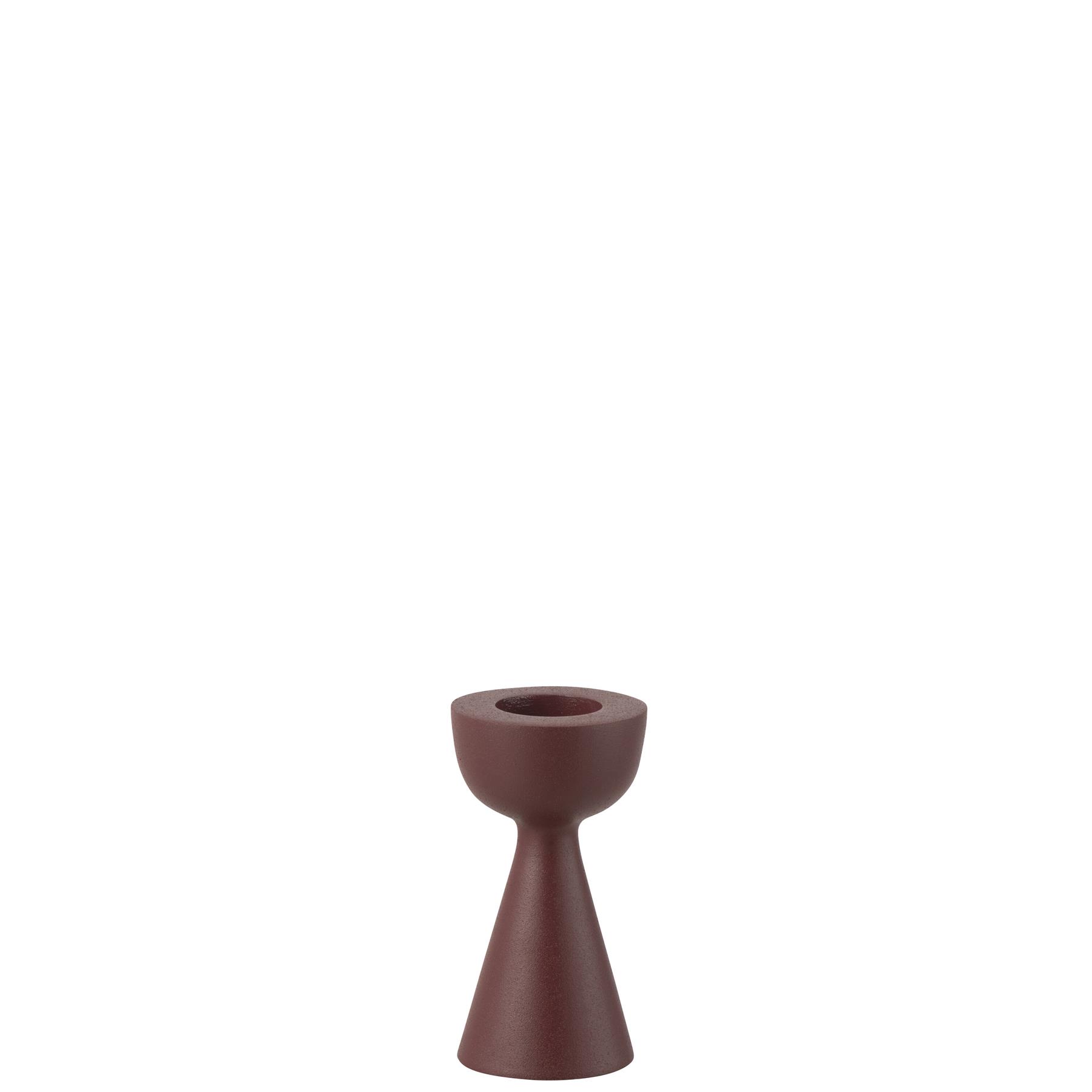 J-Line kaarshouder Cone - aluminium - kastanjebruin - small