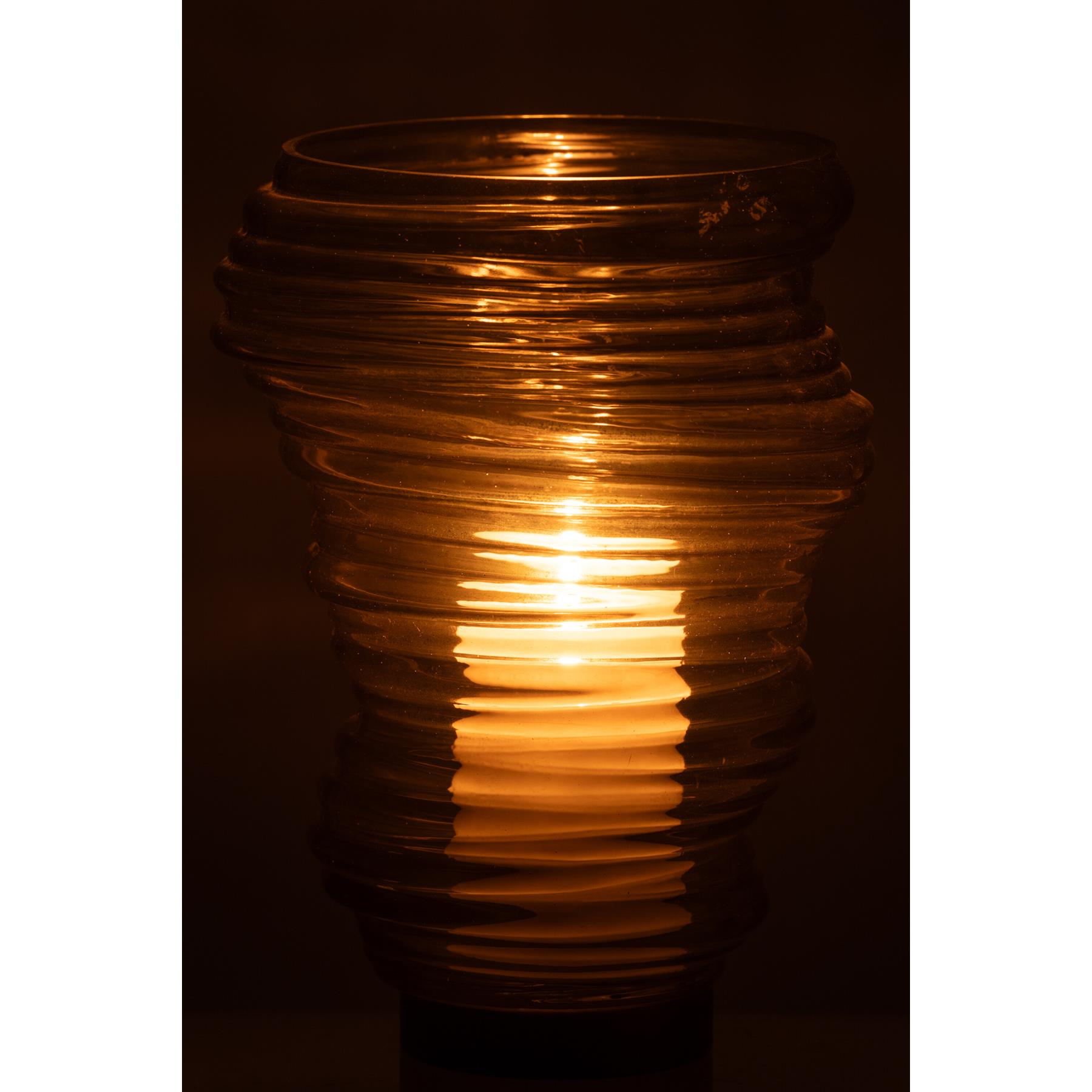 J-Line vaas Tornado - glas - groen - large