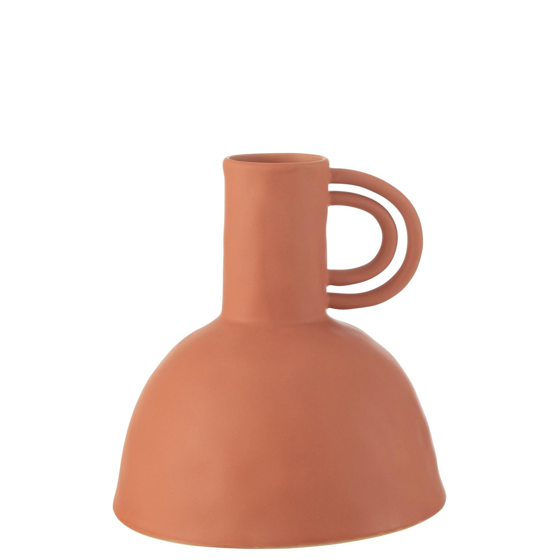 J-Line vaas kruik Renaissance - keramiek - oranje - 25.5 cm hoog