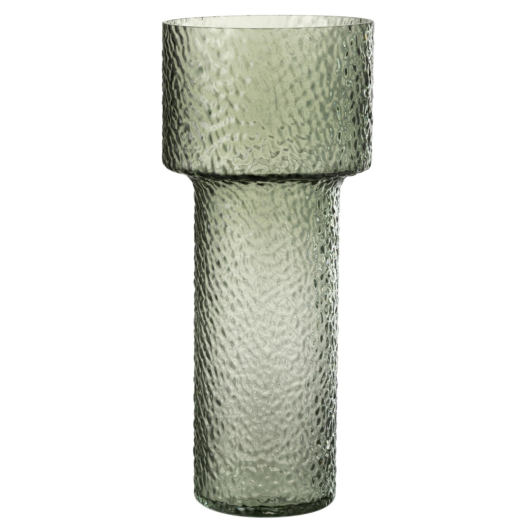 J-Line vaas Bbetty - glas - groen - large - 45 cm hoog