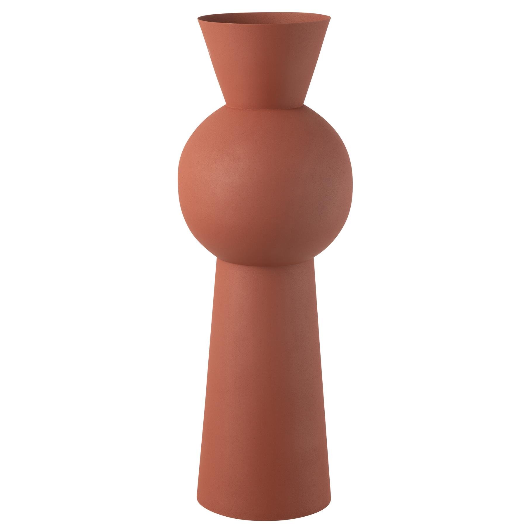 J-Line vaas Nala - ijzer - roest - large - 65 cm hoog