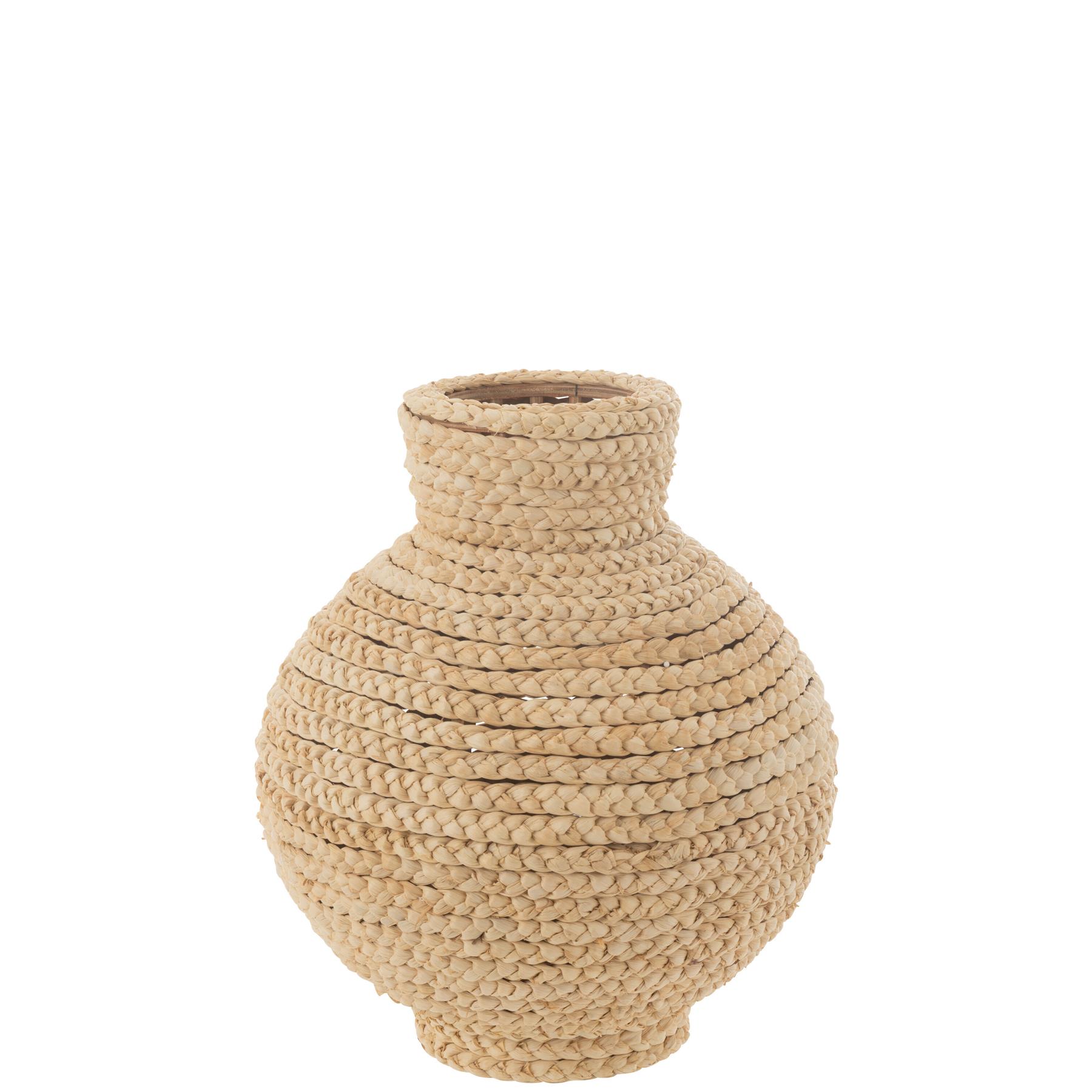 J-Line vaas Cano - jute - naturel - Ø 44 cm
