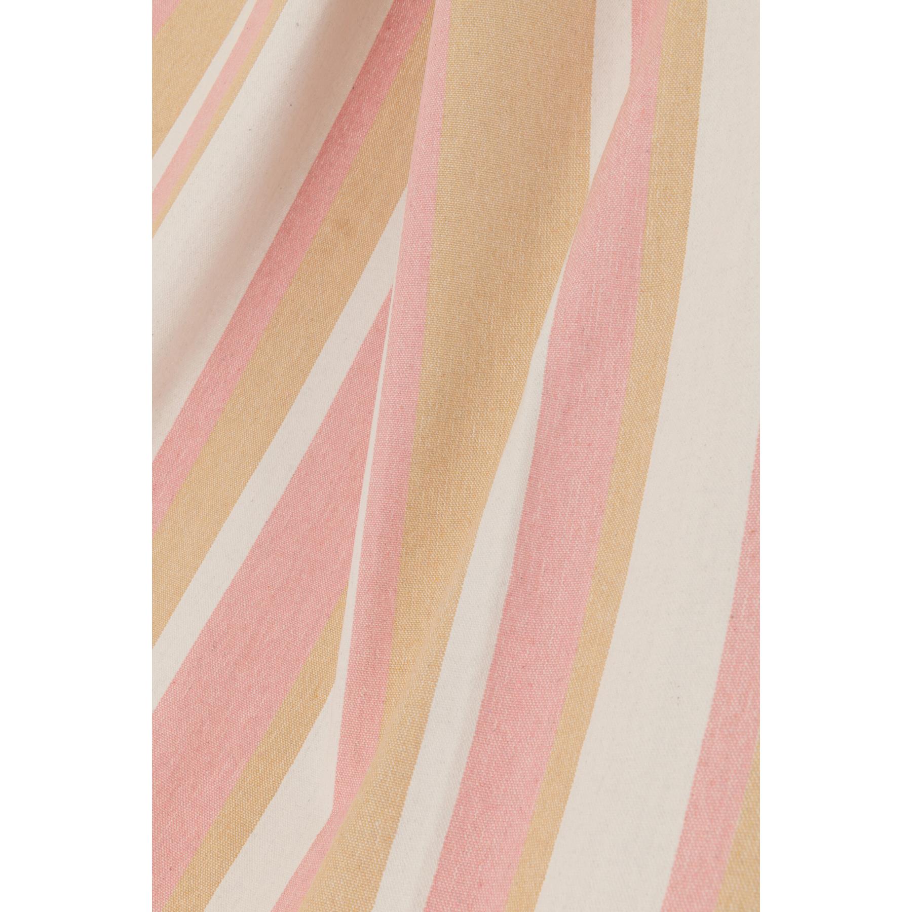 J-Line hangmat Strepen - katoen|polyester - wit|beige|lichtroze