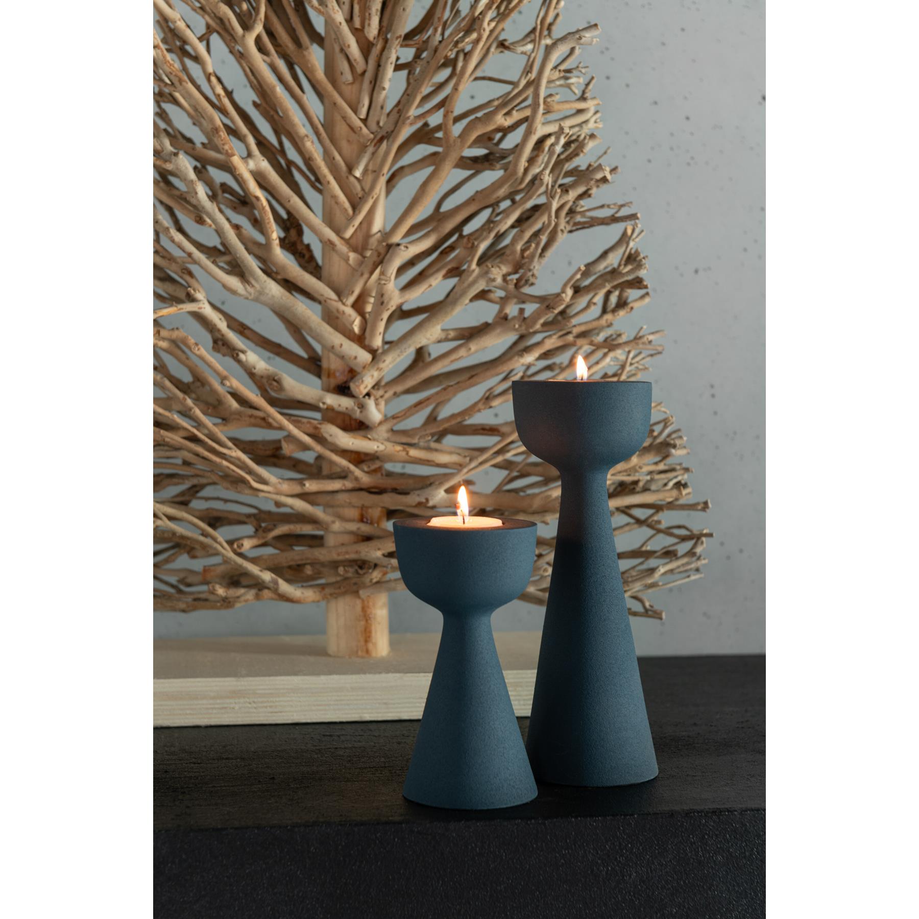 J-Line Kaarshouder Cone Aluminium Blauw Small