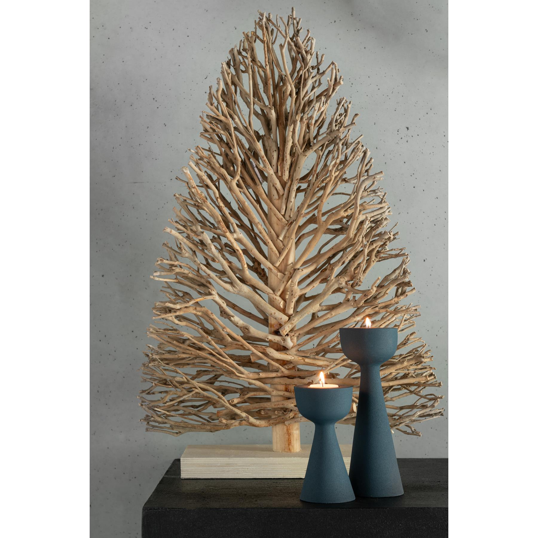 J-Line Kaarshouder Cone Aluminium Blauw Small