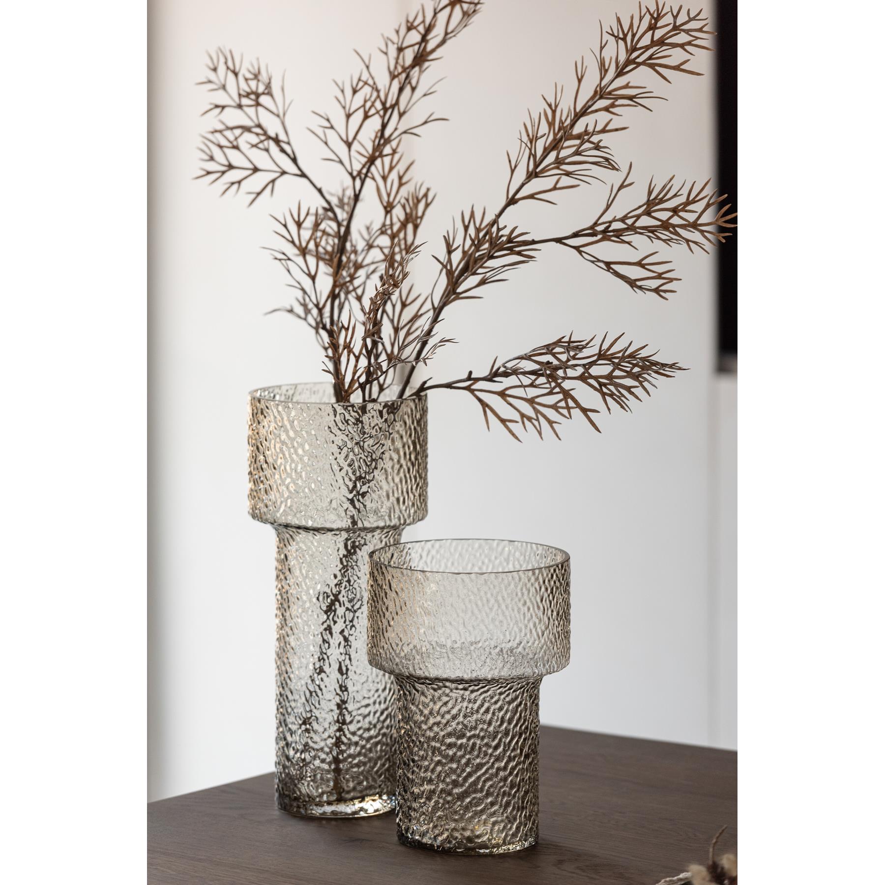 J-Line vaas betty - glas - transparant - small - 30 cm hoog