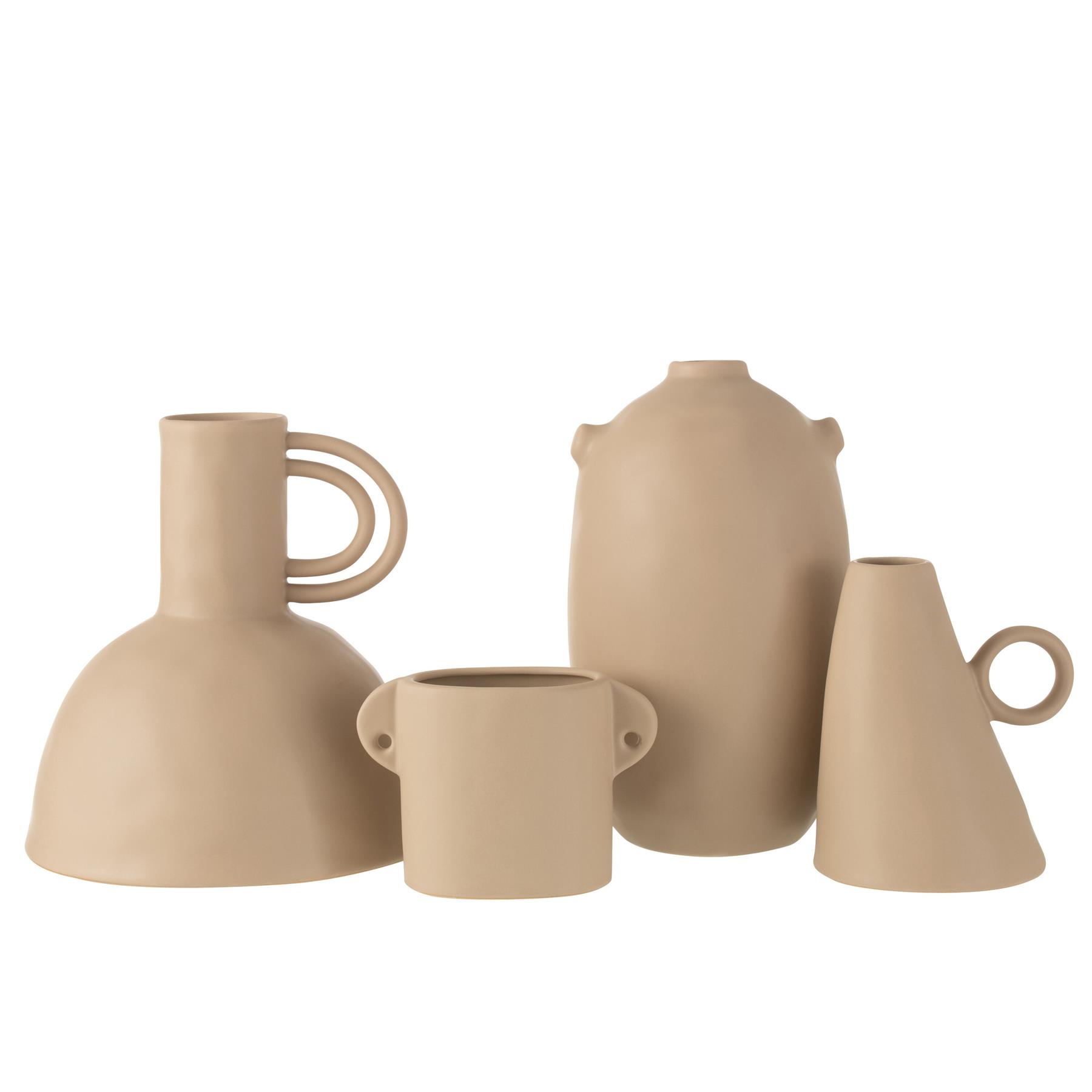 J-Line vaas Kruik Renaissance - keramiek - beige - Ø 23.5 cm