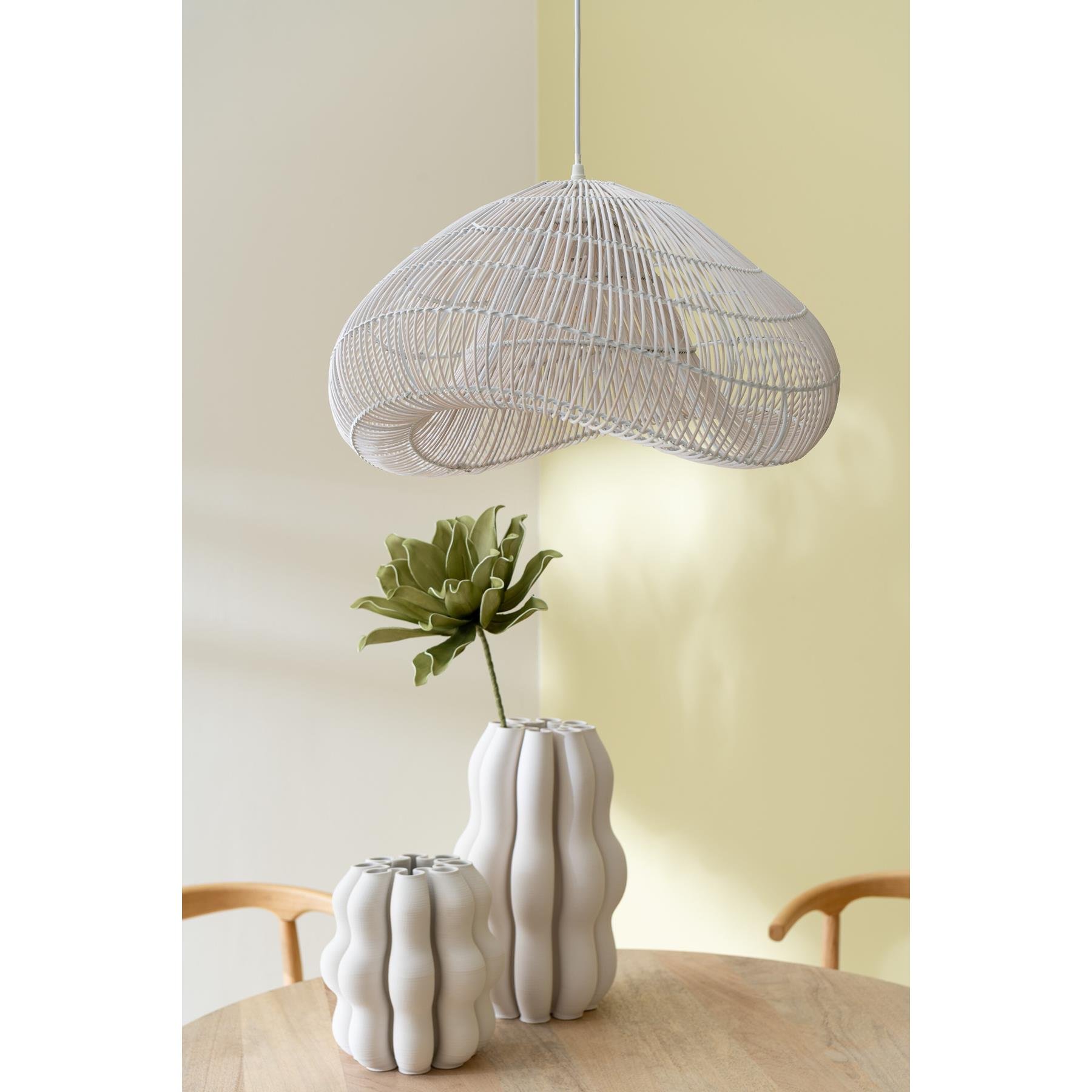 J-Line vaas Naos - keramiek - beige - large - 40 cm hoog