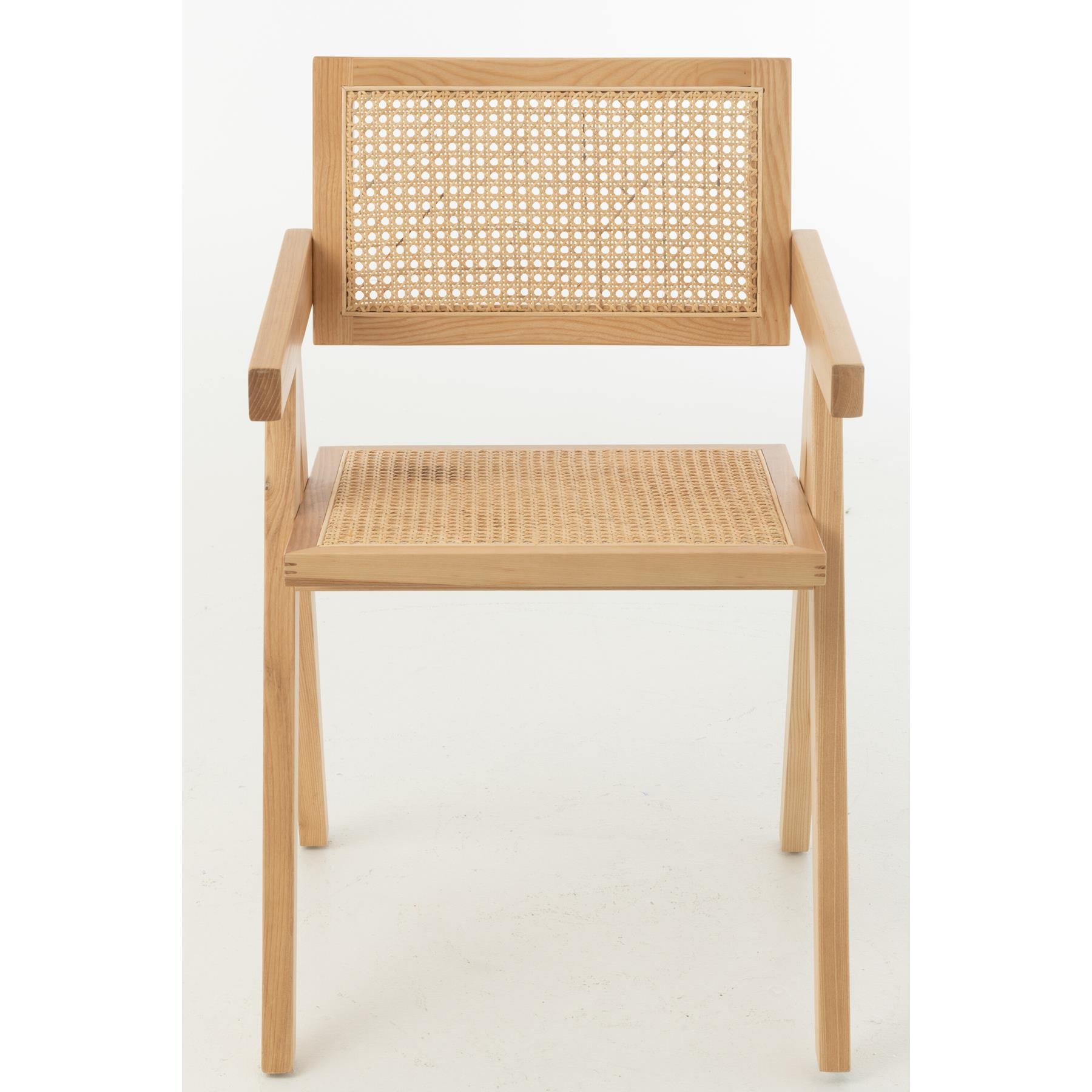 J-Line stoel Rooster - essenhout|rotan - naturel