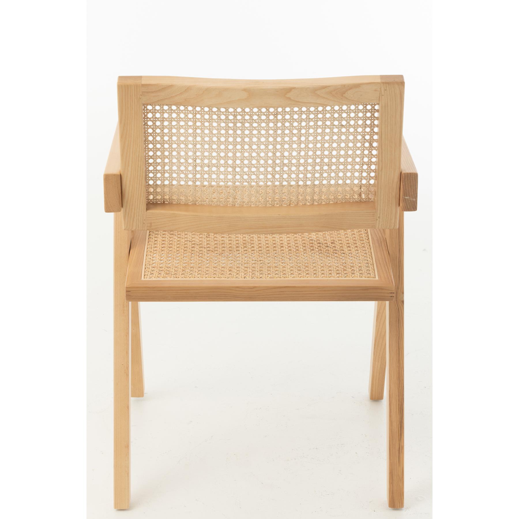J-Line stoel Rooster - essenhout|rotan - naturel