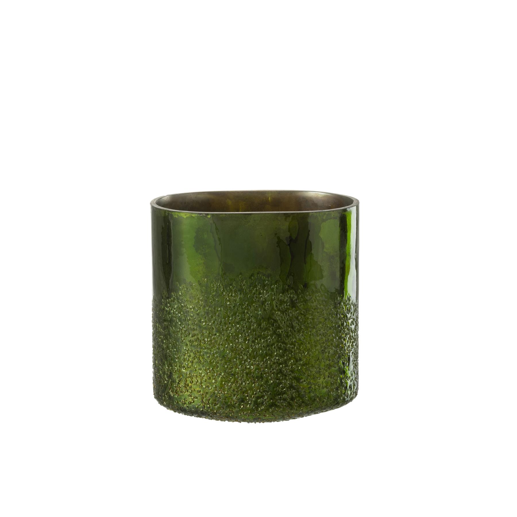J-Line windlicht Spiegel - glas - groen - extra large