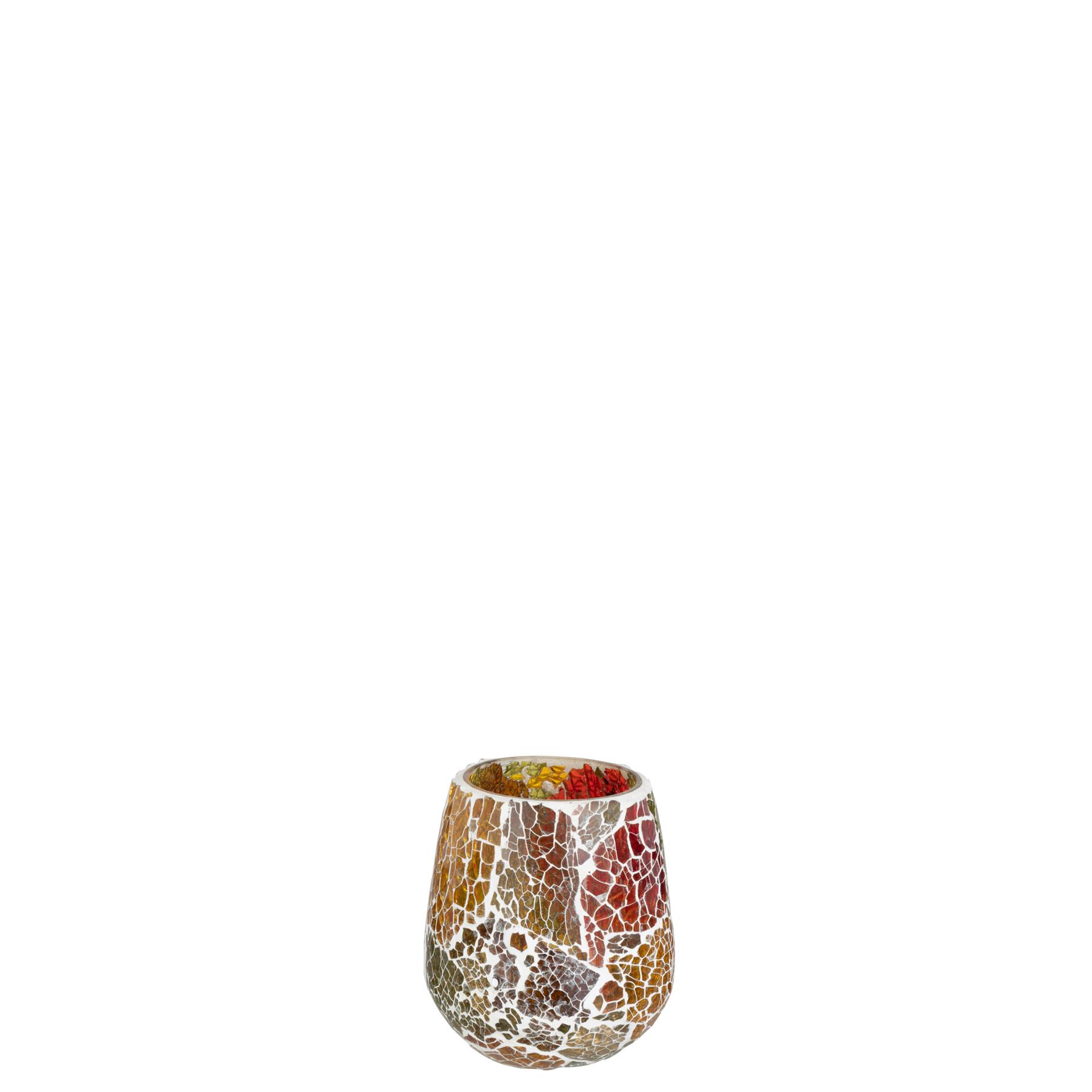 J-Line kaarshouder Sunset - glas - mix - medium