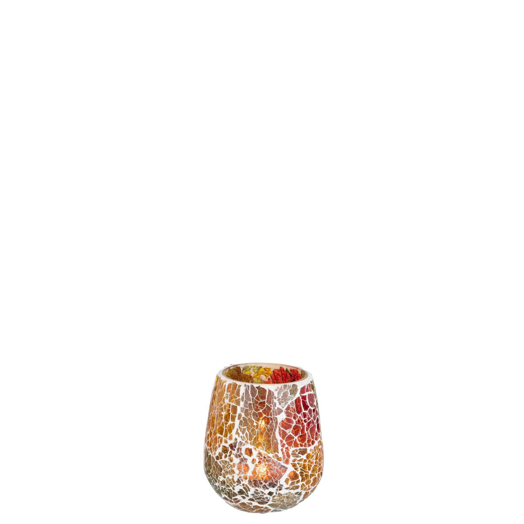 J-Line kaarshouder Sunset - glas - mix - medium