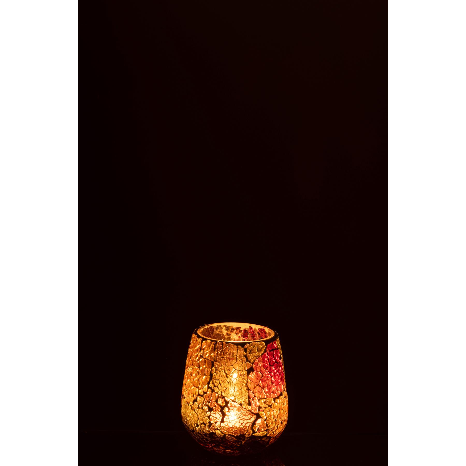 J-Line kaarshouder Sunset - glas - mix - medium