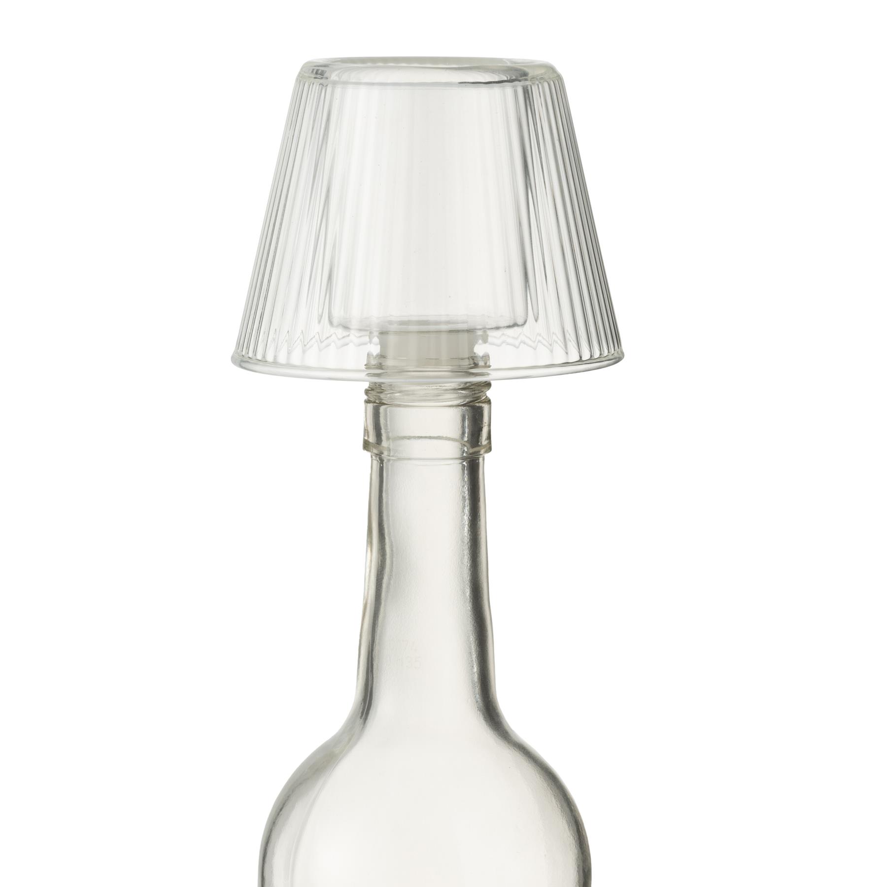 J-Line Theelichthouder Hoed Glas Transparant