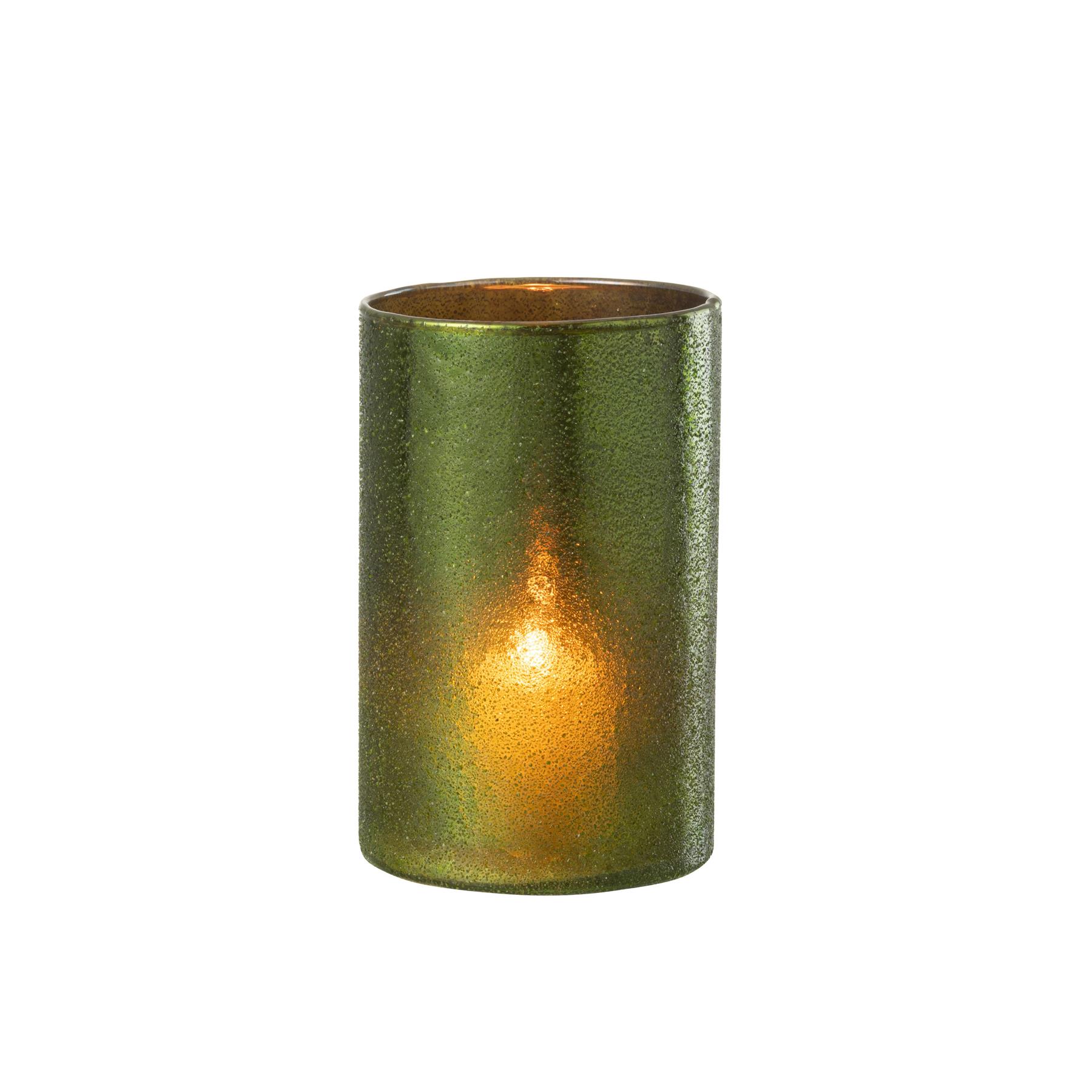 J-Line windlicht Spiegel - glas - groen - large