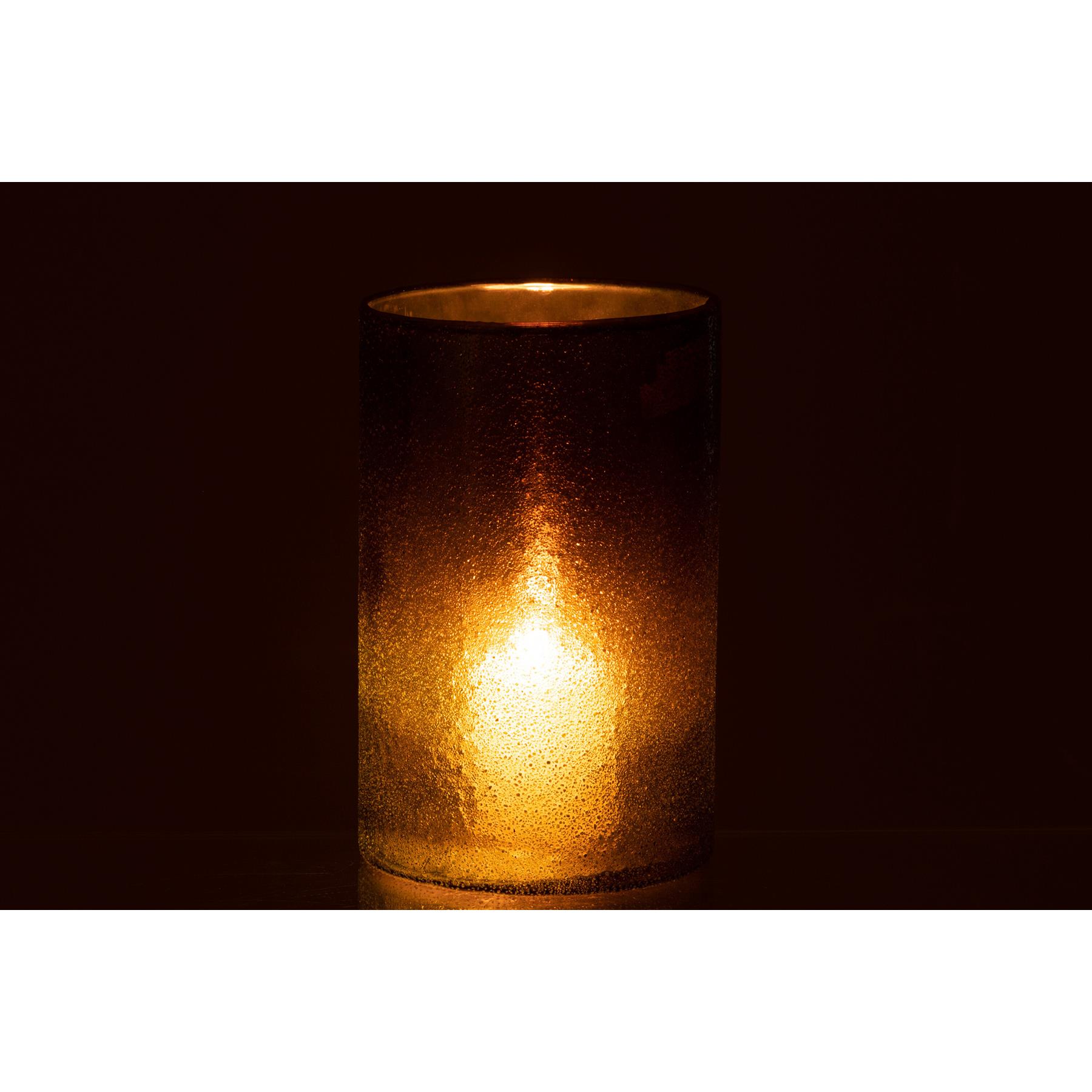 J-Line windlicht Spiegel - glas - groen - large