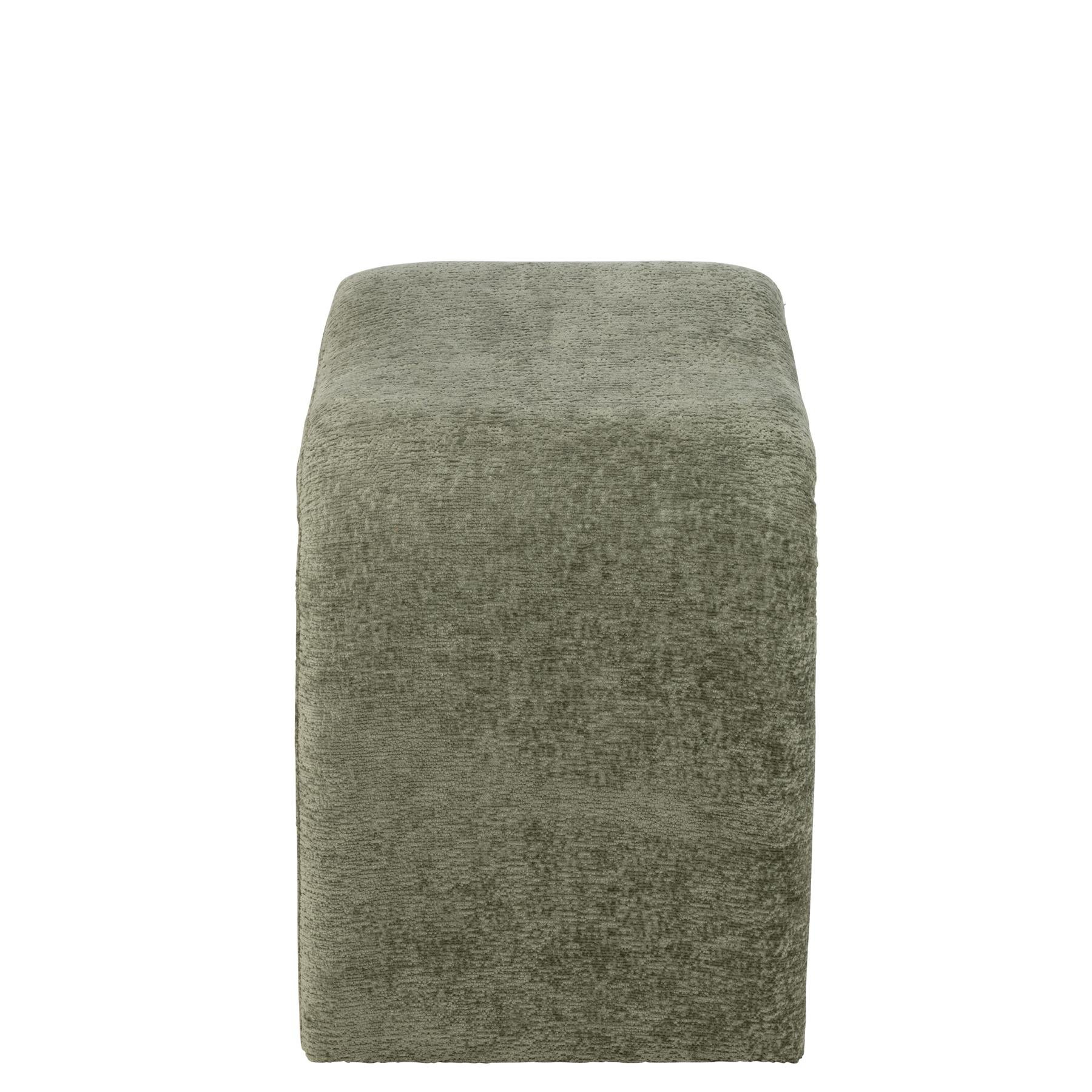 J-Line kruk N shape - textiel - muntgroen