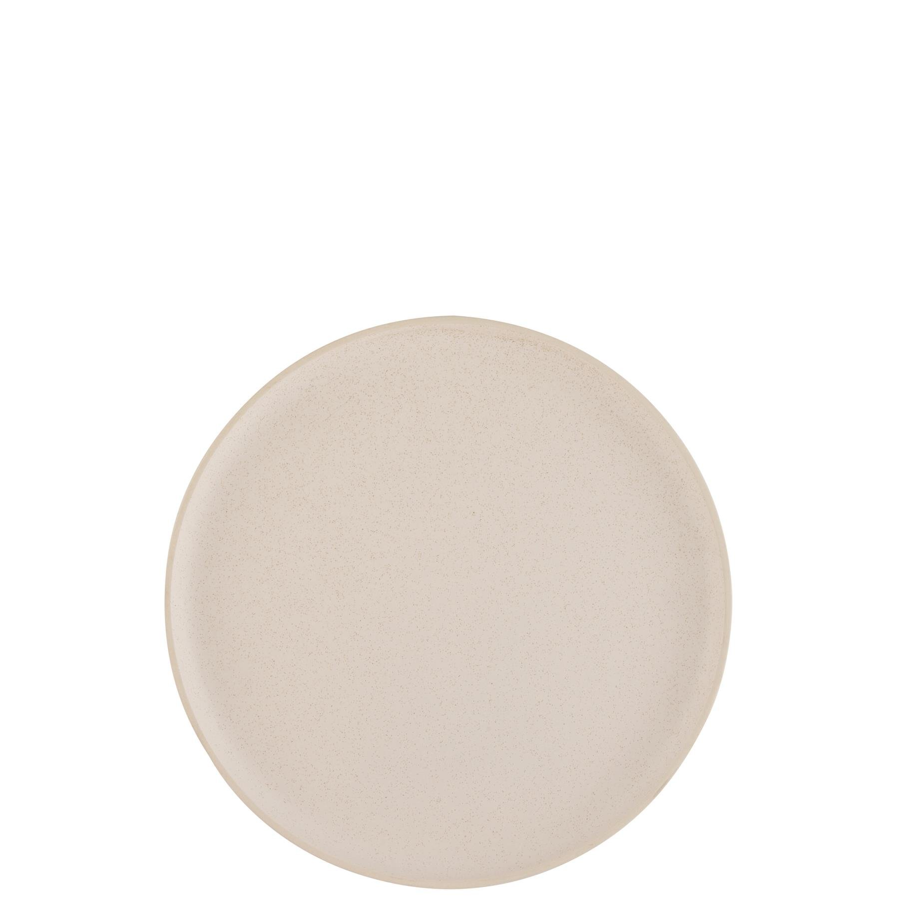 J-Line bord Marie - keramiek - creme - large - 6 stuks