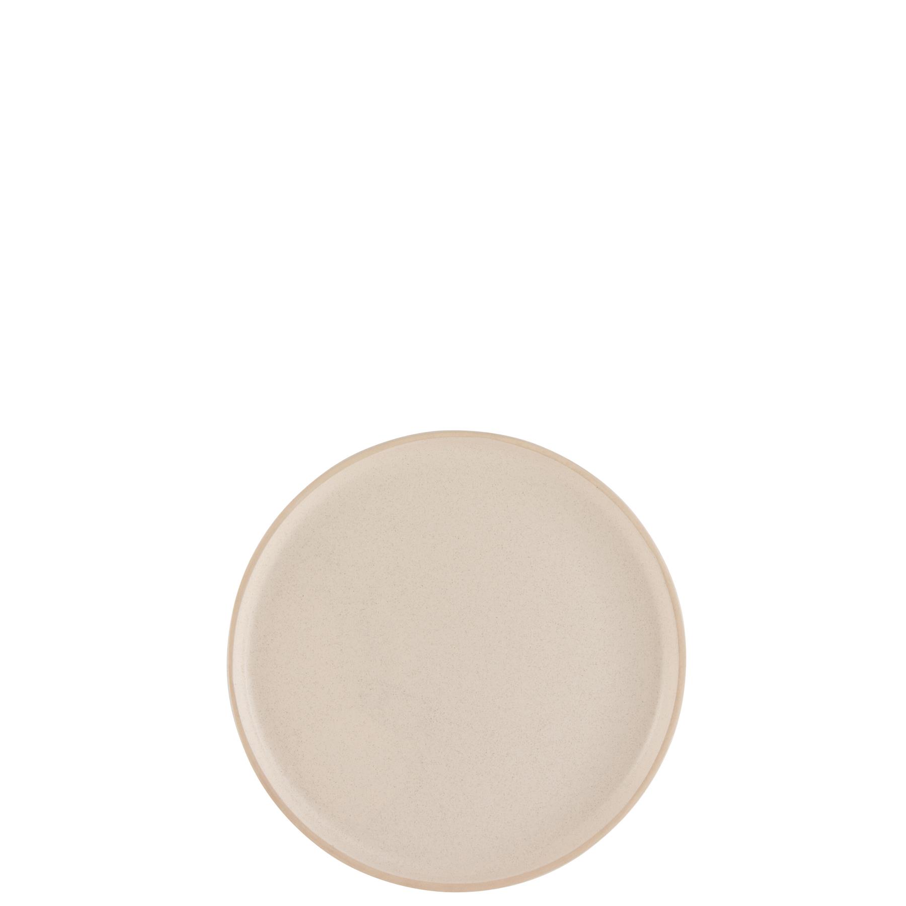 J-Line bord Marie - keramiek - creme - medium - 6 stuks