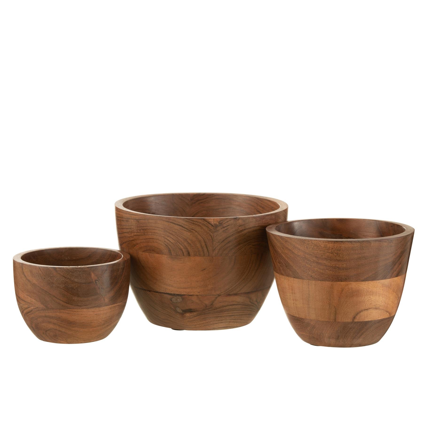 J-Line kom Kota Acacia - hout - naturel - large