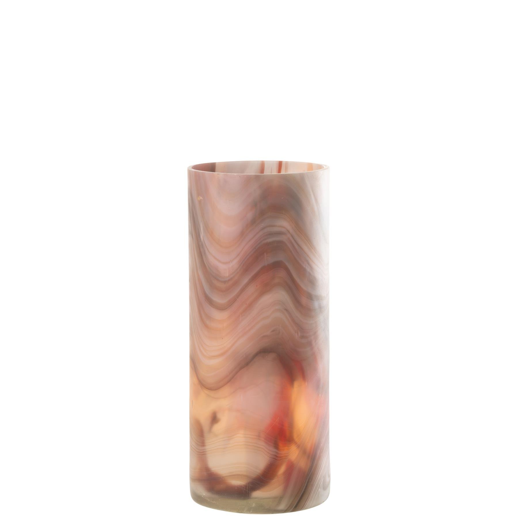 J-Line kaarshouder Arti - glas - bruin - small