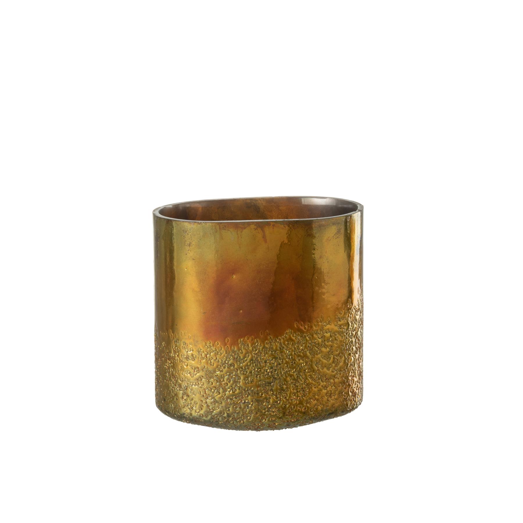 J-Line windlicht Spiegel - glas - goud - extra large