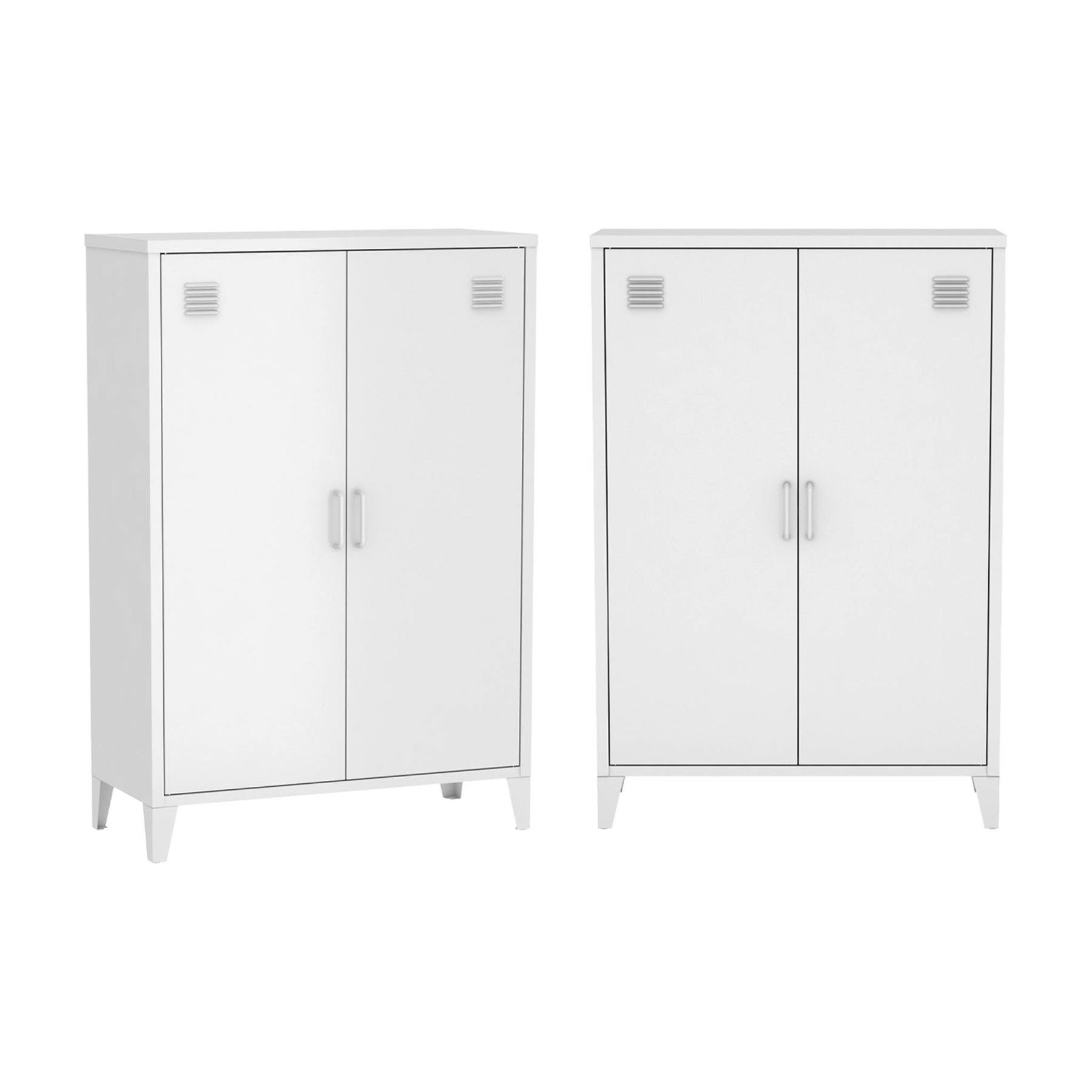 sweeek - Metalen kast|ladekast 2 deuren (set van 2)