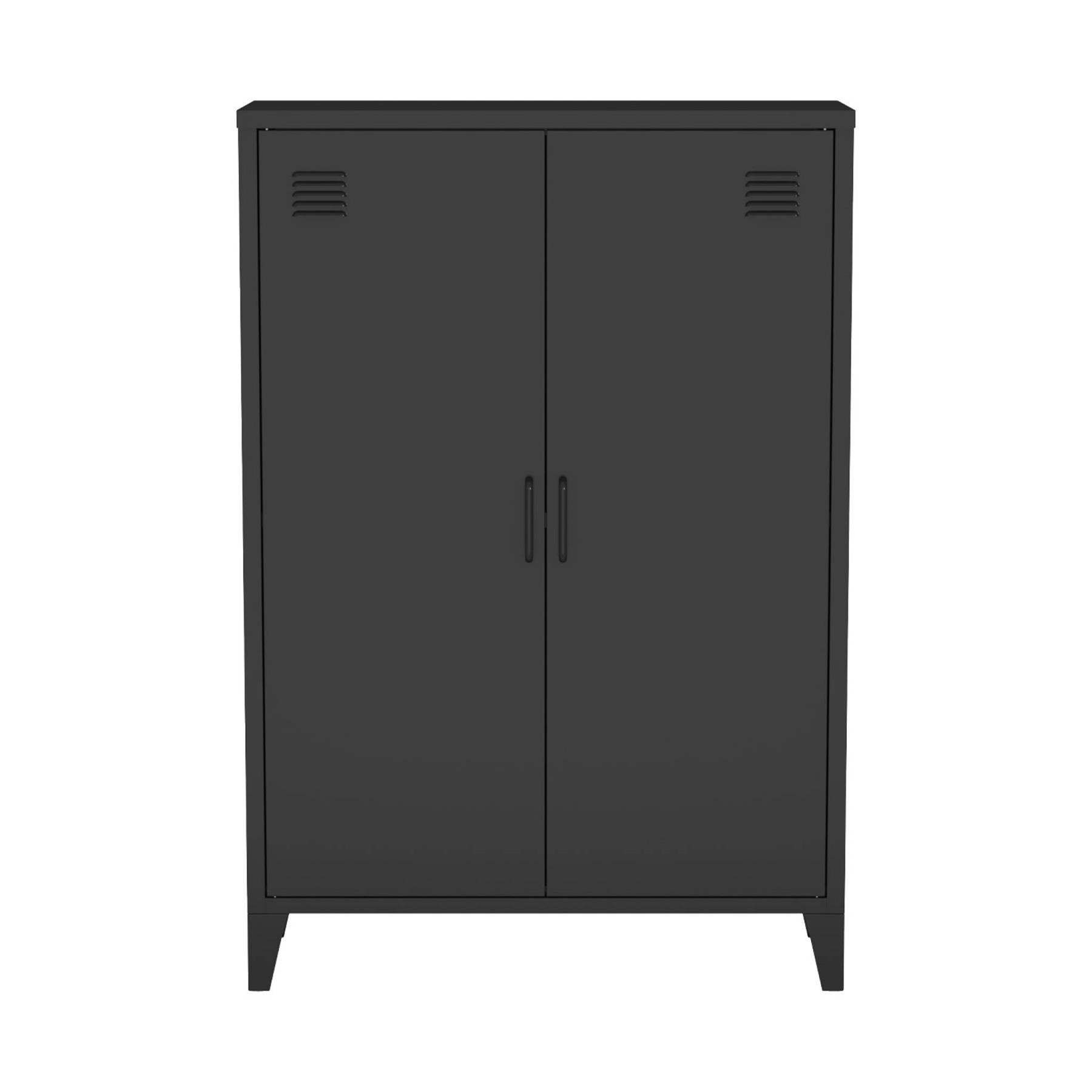 sweeek - Metalen kast|ladekast 2 deuren (set van 2)