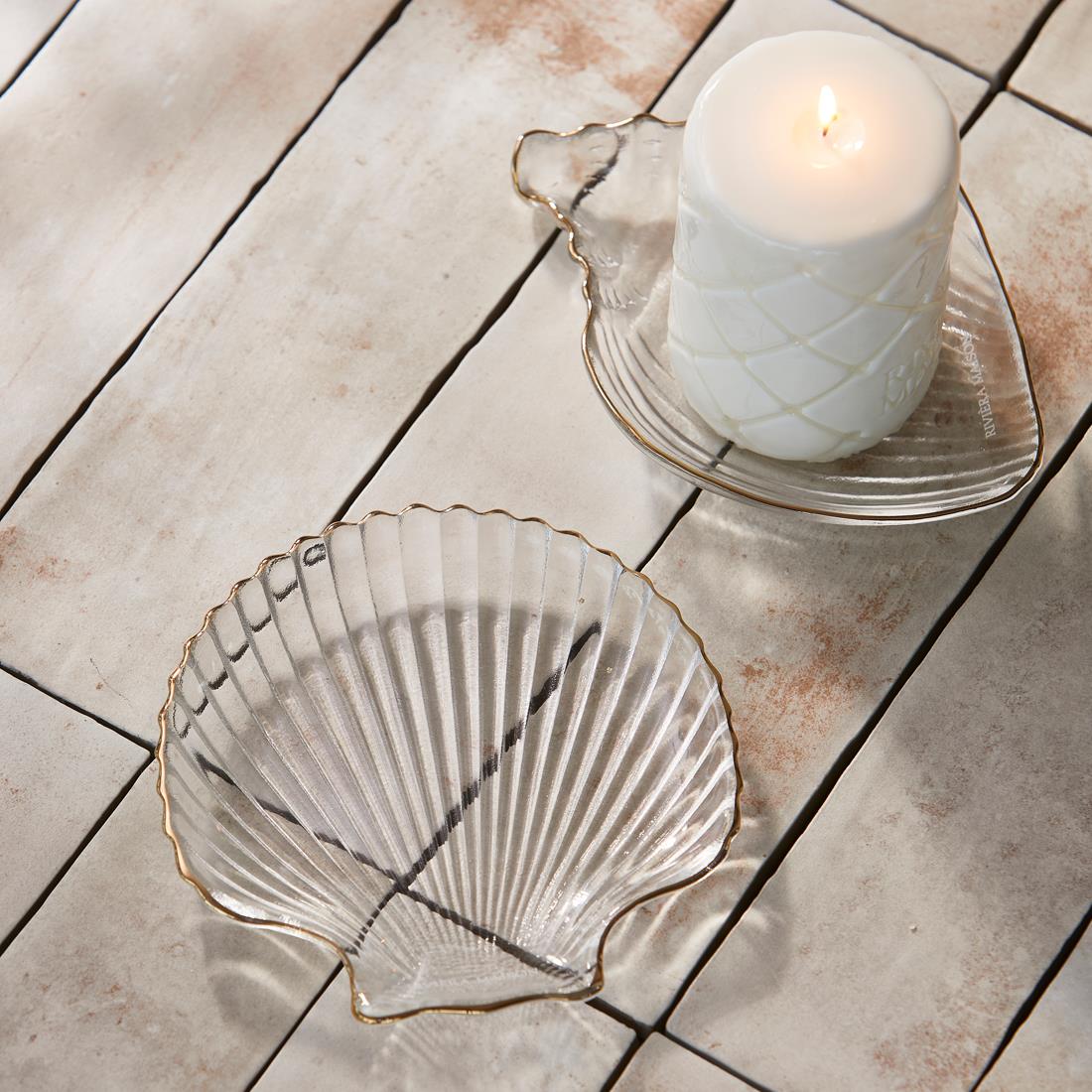 Riviera Maison Decoratie bord Transparant - Beach shell Sierbord