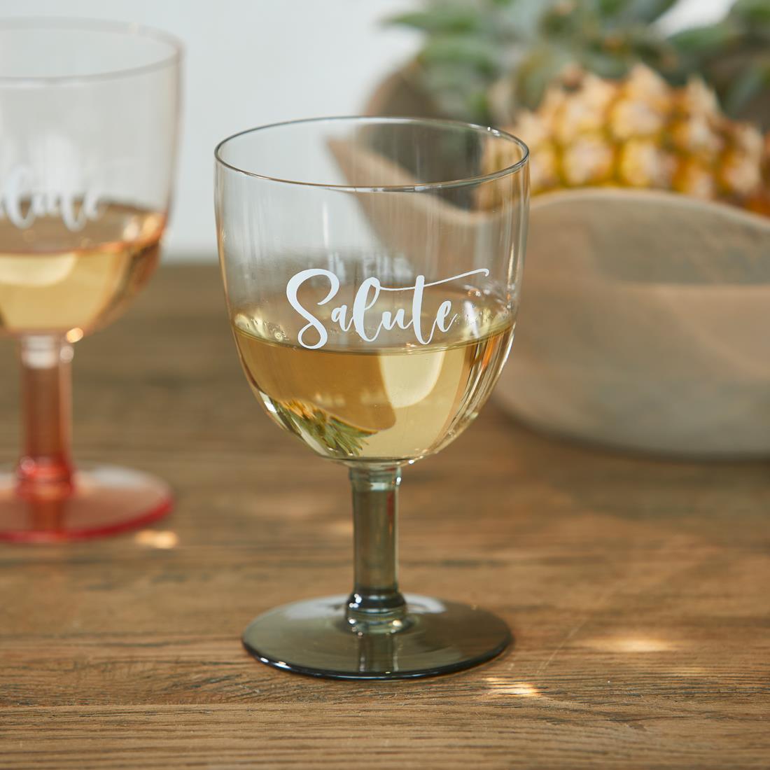 Riviera Maison Wijnglas Groen - Salute Wittewijnglas   - Glas